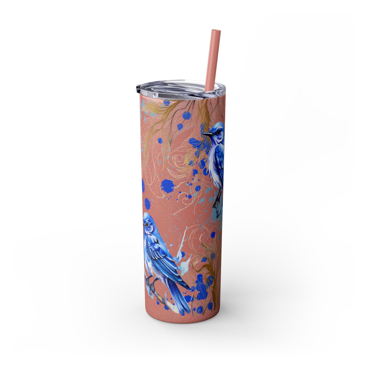 Tumbler Cup Bluebirds Design 20oz