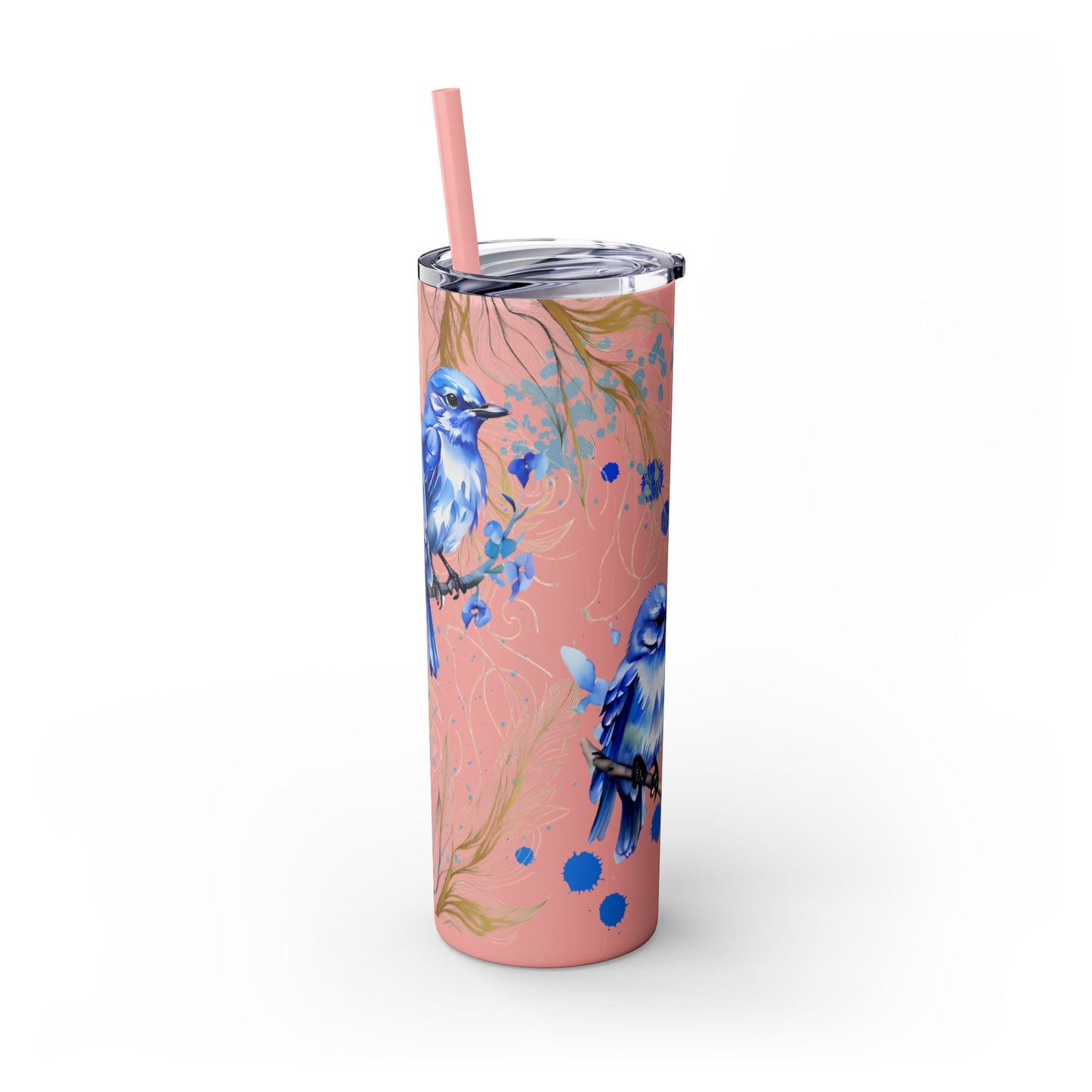 Tumbler Cup Bluebirds Design 20oz