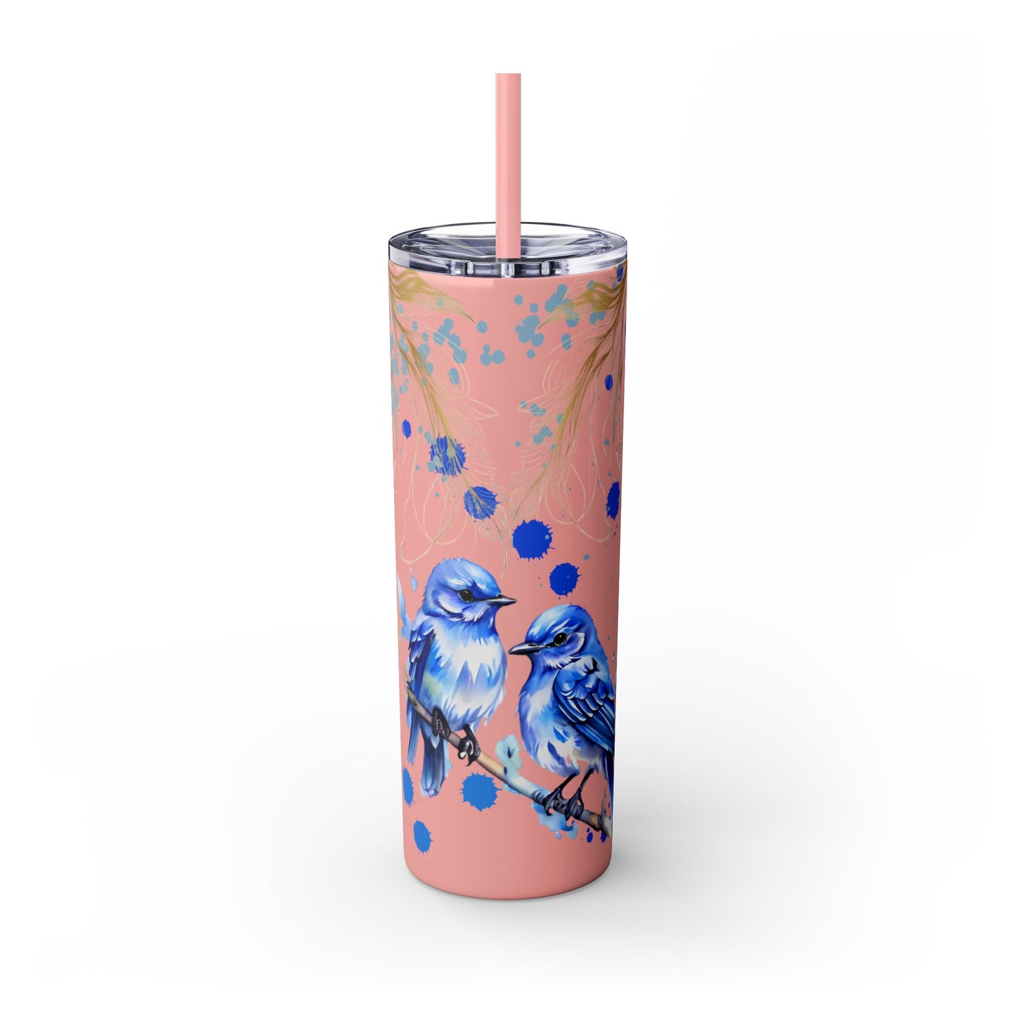 Tumbler Cup Bluebirds Design 20oz
