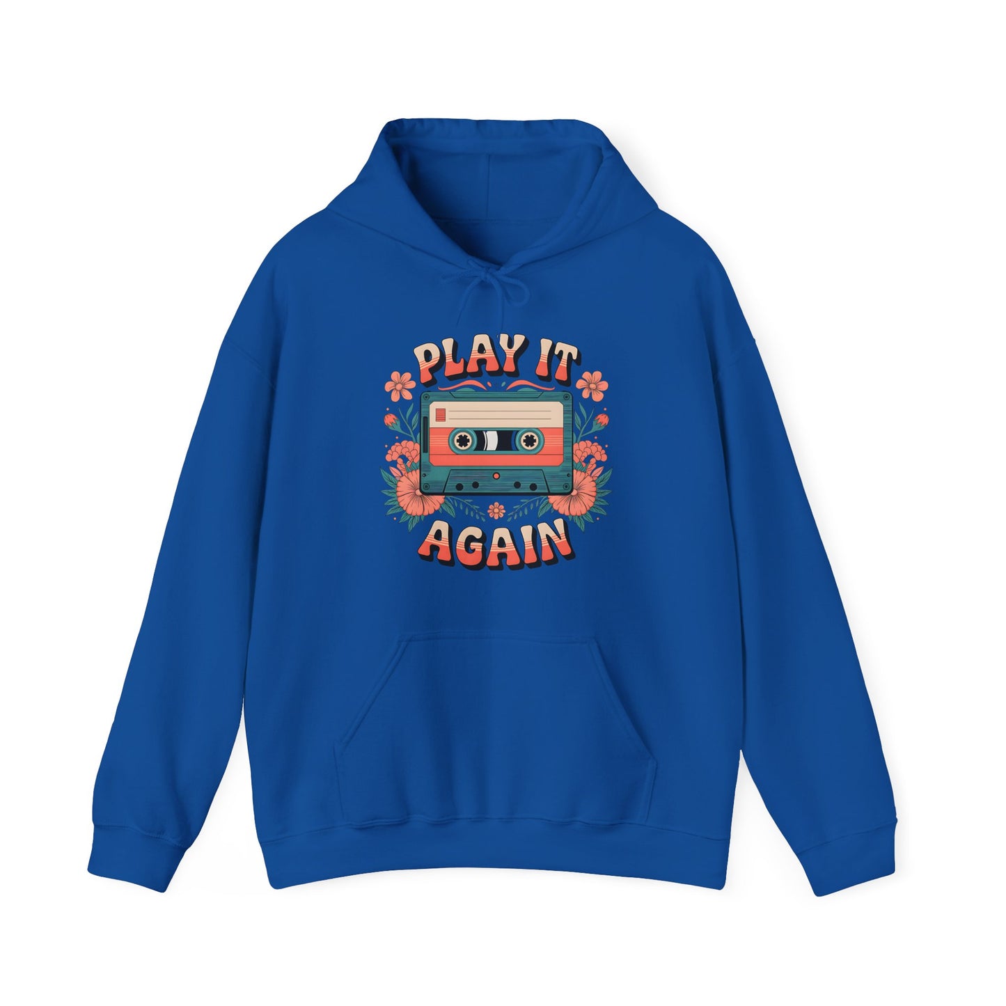 Retro Cassette Tape Hoodie - Play It Again