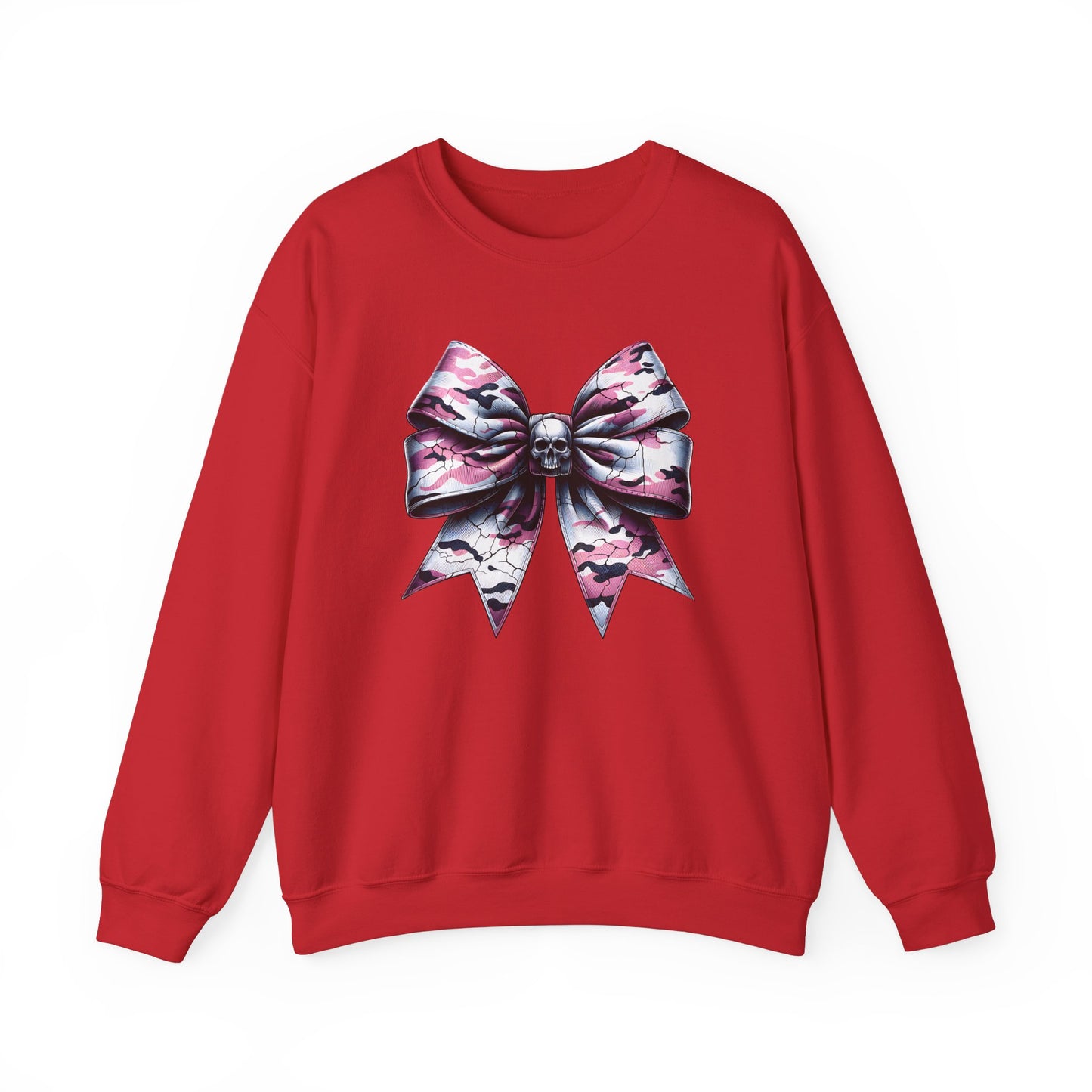 Pink Camo Bow Sweatshirt, Coquette Valentine's Day Heart Bow Sweatshirt, Retro Valentine Shirt, Valentines Day Bow Shirt, Coquette Bow T