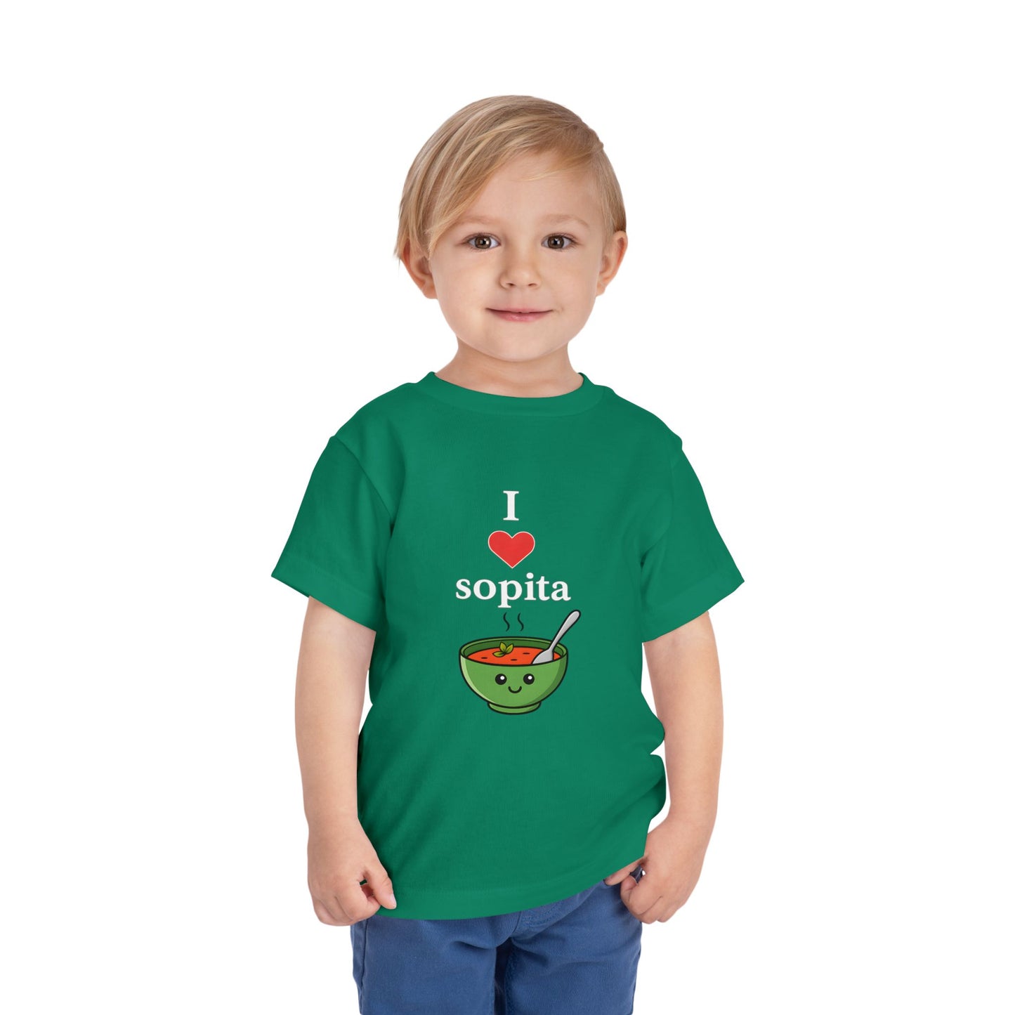 Cute Toddler Short Sleeve Tee with 'GUAU GUAU' Dog Design,