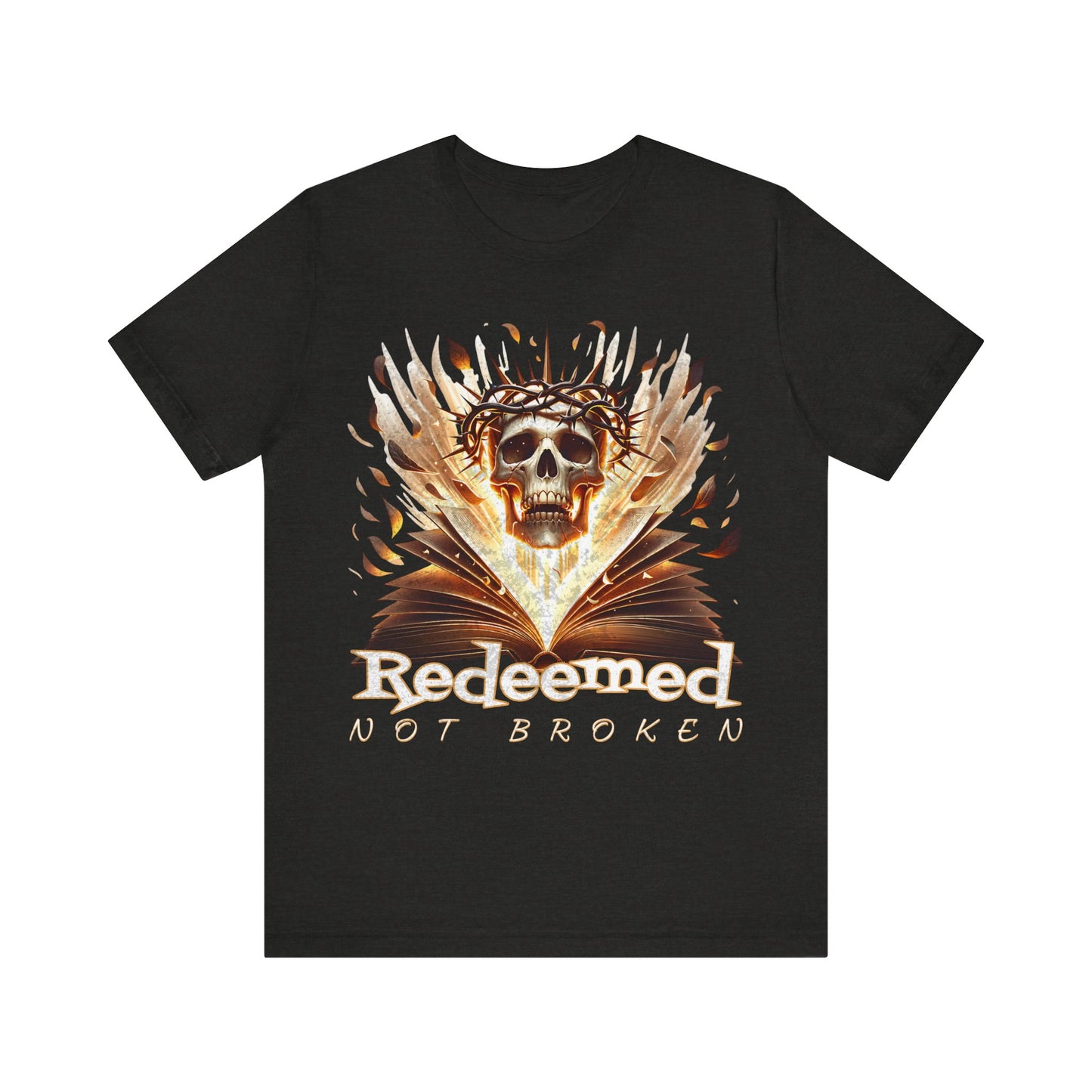 Christain tee- Redeemed Not Broken