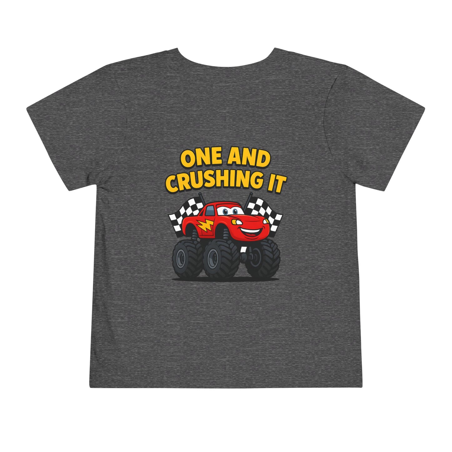Toddler Tee Lightning McQueen Monster Truck 1st Birthday-Shirt