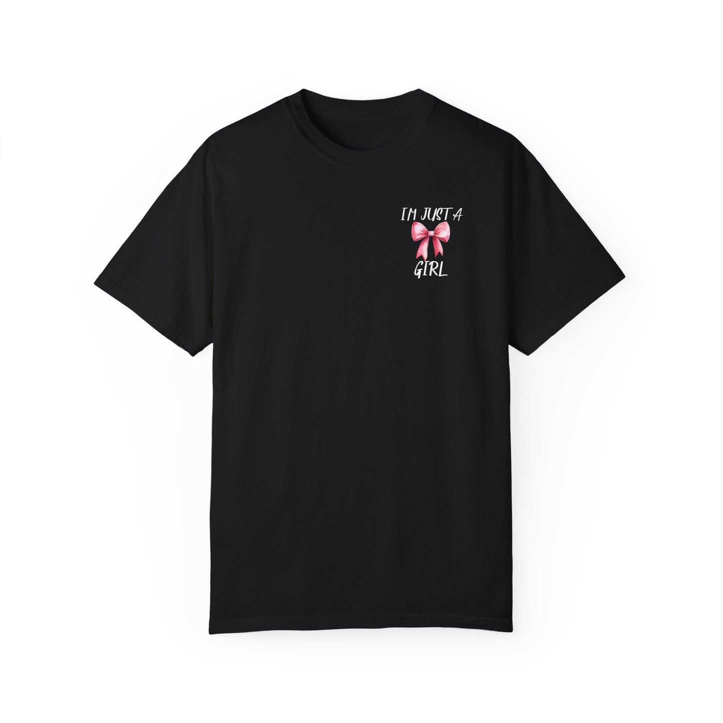 Pink Bow- Comfort Colors T-shirt