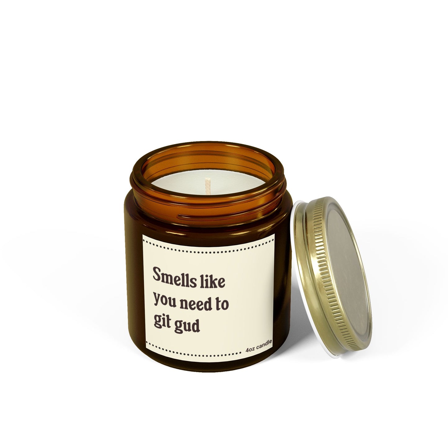 Gaming Candle - Coconut Apricot Wax Scented Candle - Smells Like You Need to Git Gud