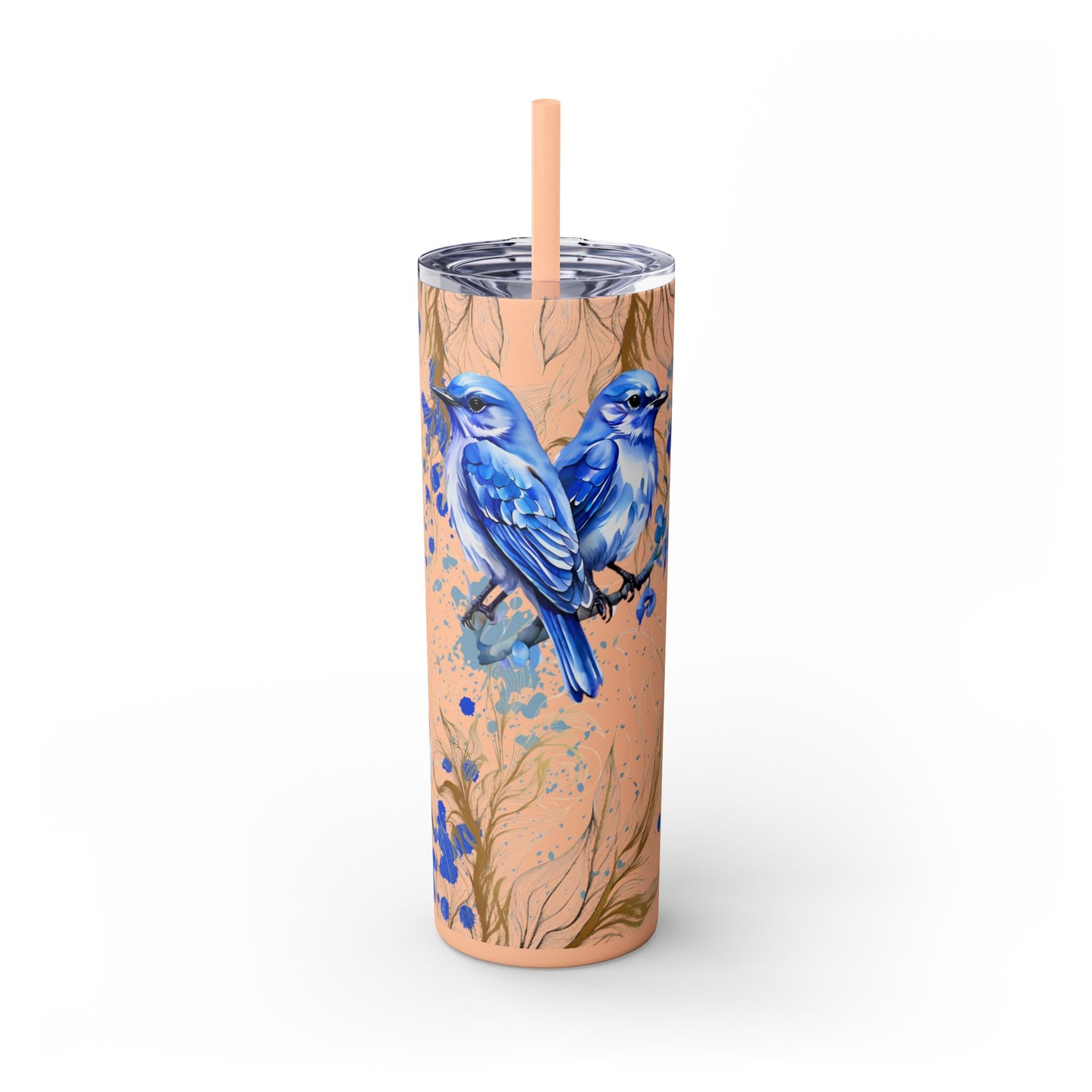 Tumbler Cup Bluebirds Design 20oz