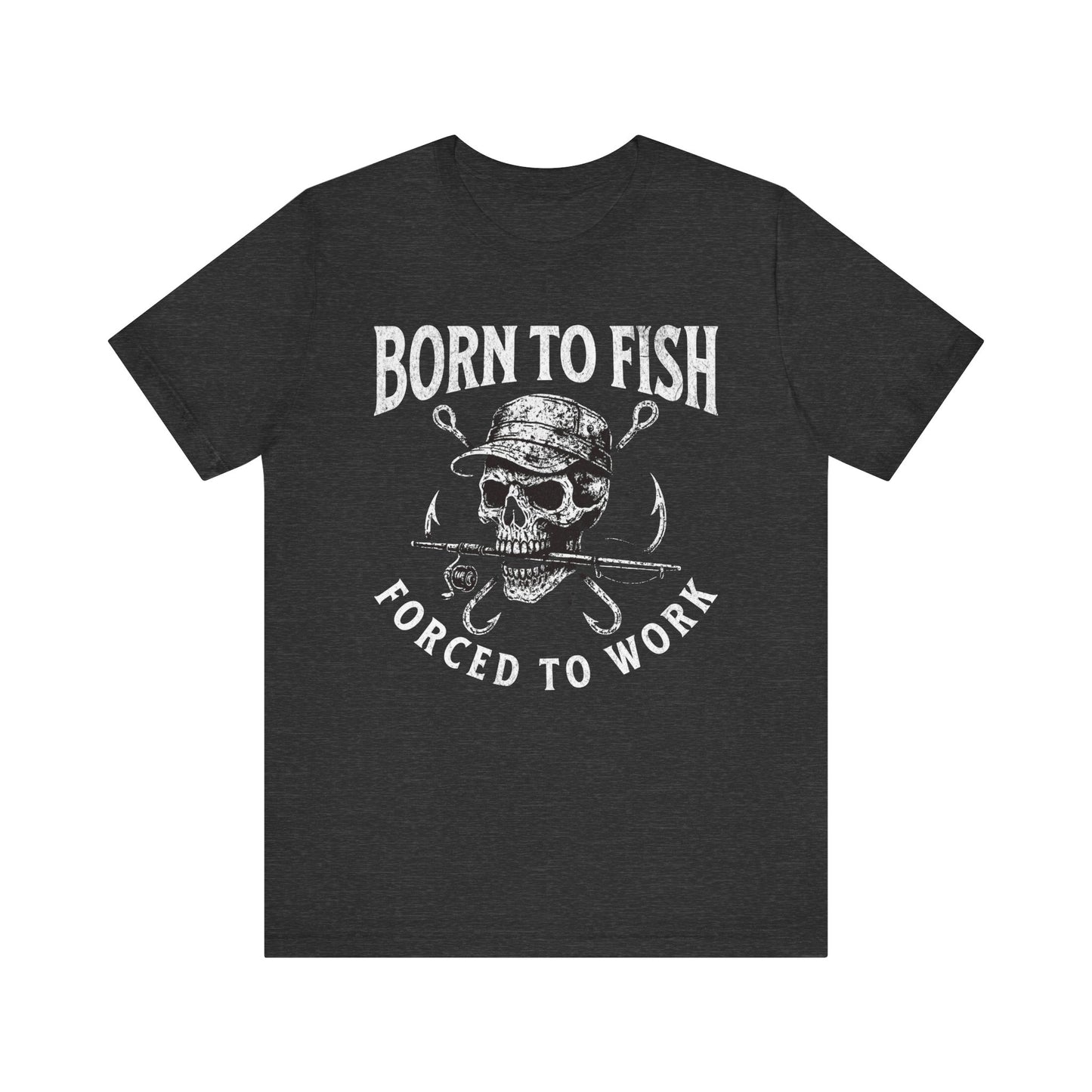 Born to Fish Skull Tee | Unisex Fishing T-Shirt | Perfect for Anglers | Casual Wear | Fishing Gifts | Outdoor Apparel