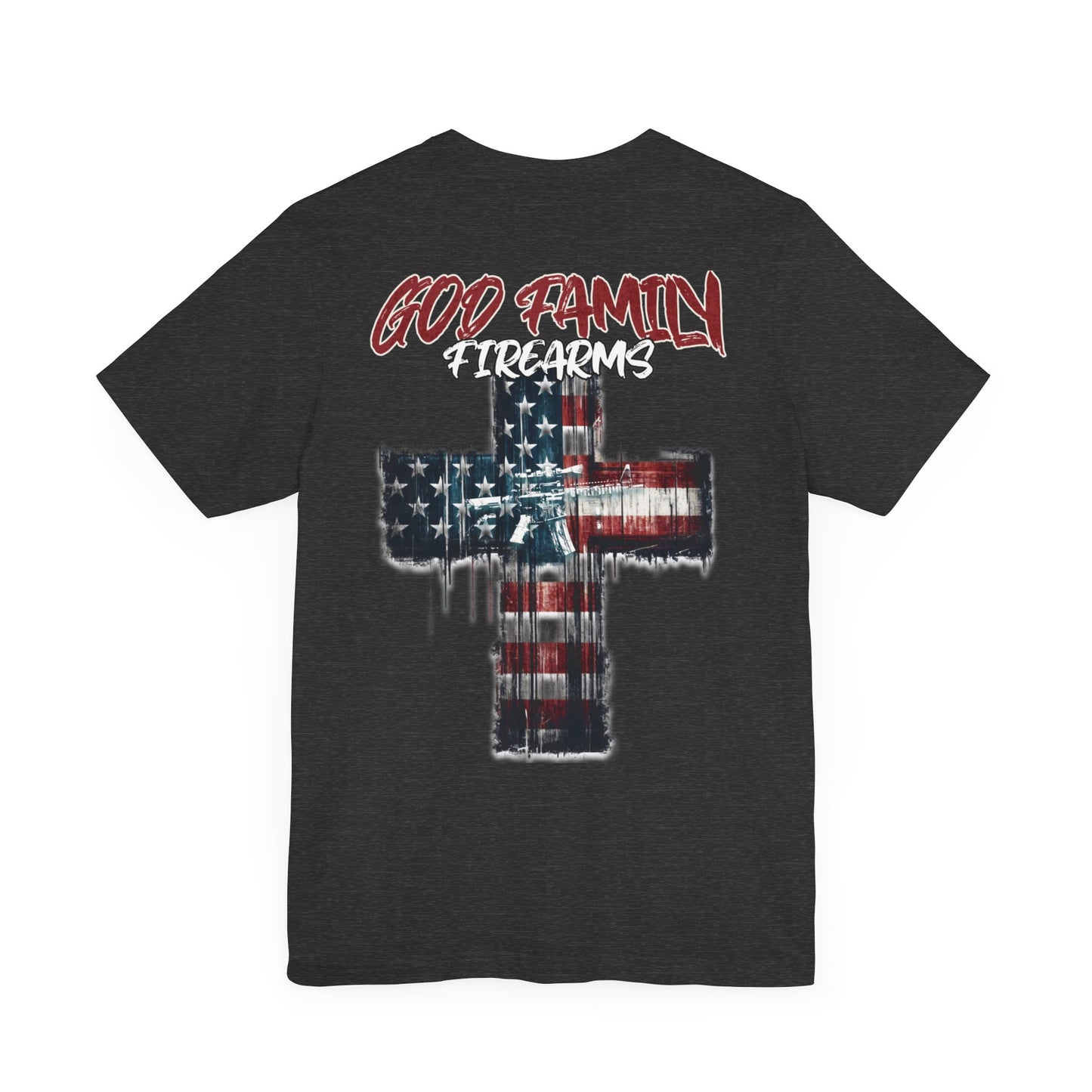 God, family, Firearms - T-Shirt