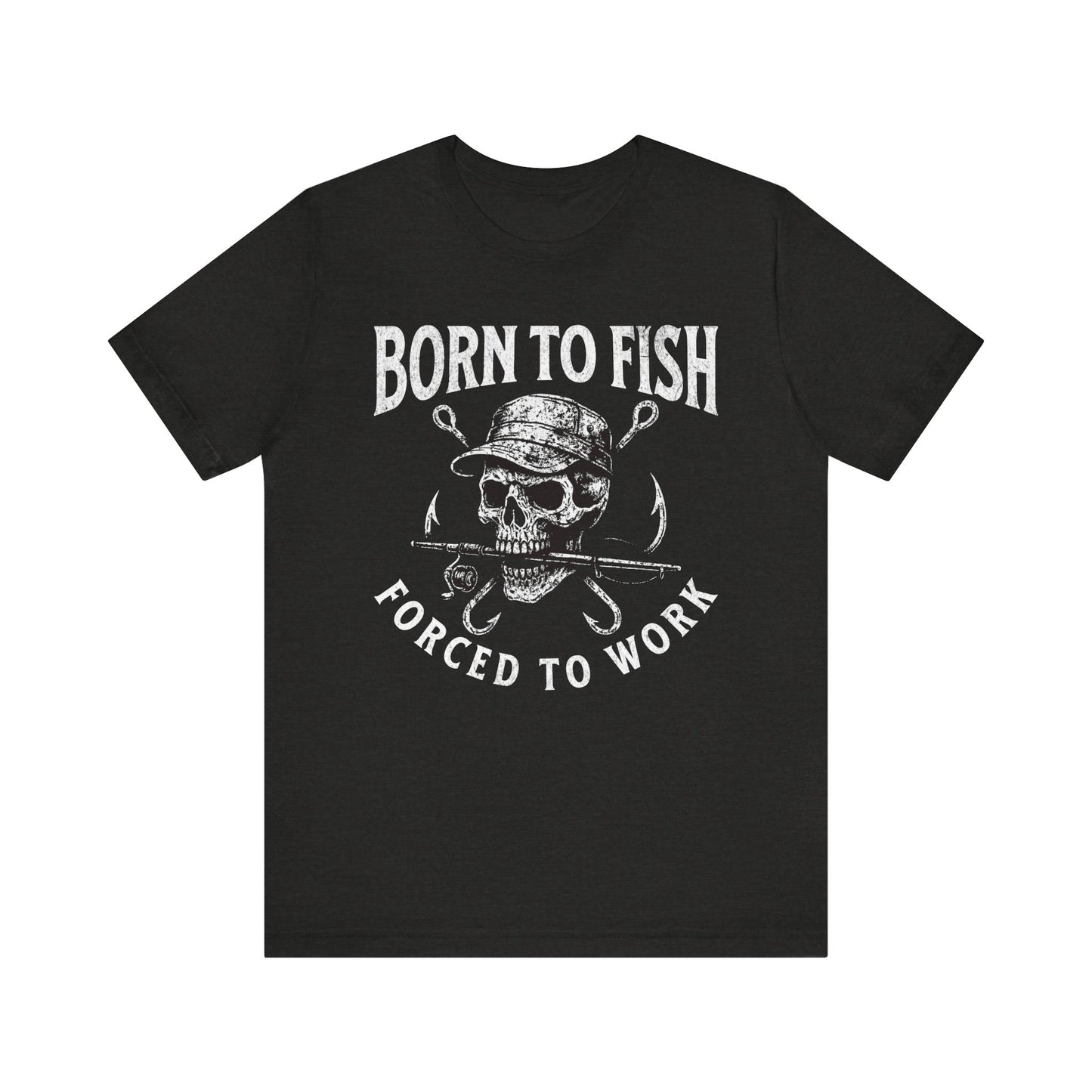 Born to Fish Skull Tee | Unisex Fishing T-Shirt | Perfect for Anglers | Casual Wear | Fishing Gifts | Outdoor Apparel