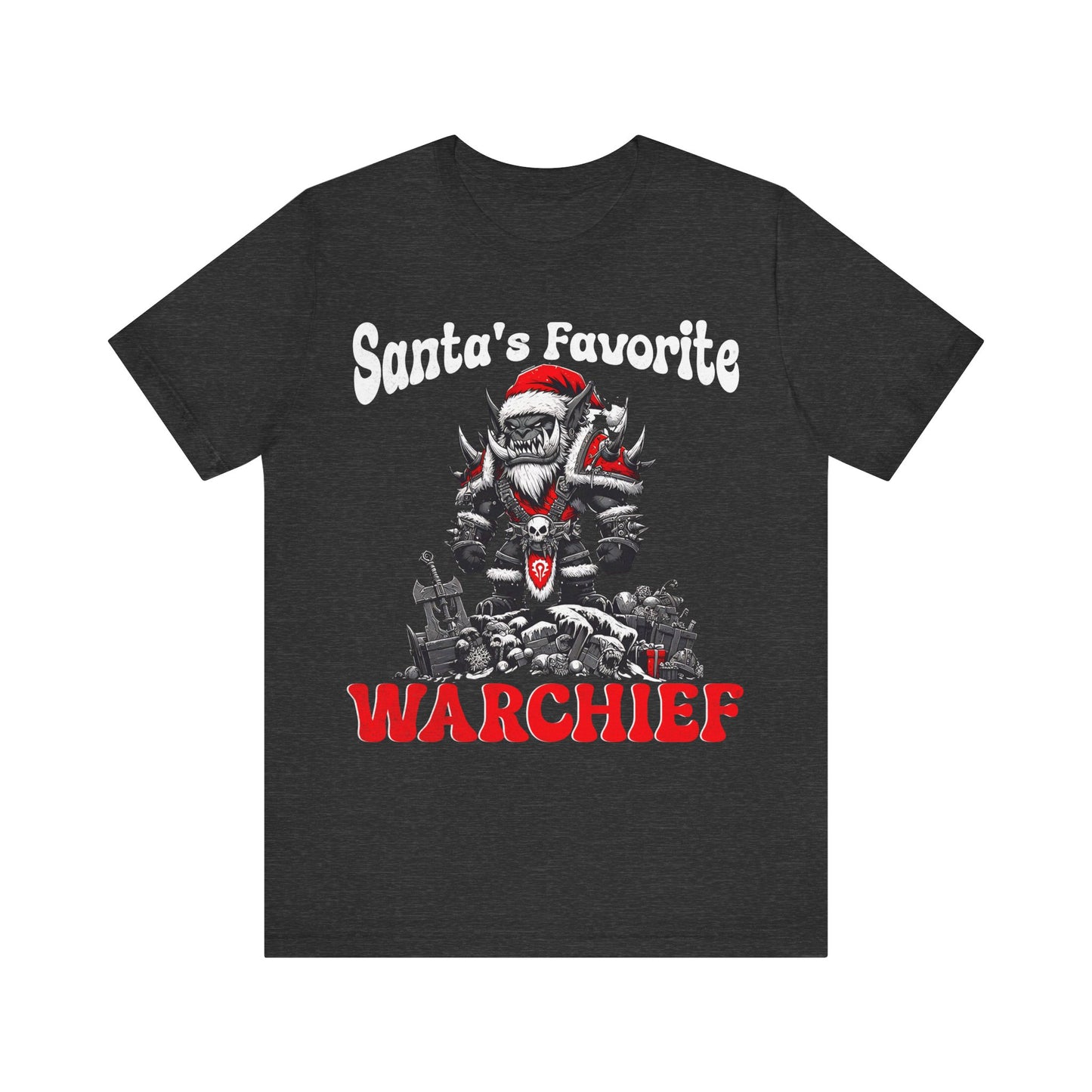 Gamer Tee, Wow shirt, Santa Hat Orc Tee, Video Game Gift, Gaming Apparel, Christmas Tee, Geek Shirt, christmas shirt, gamer shirt,