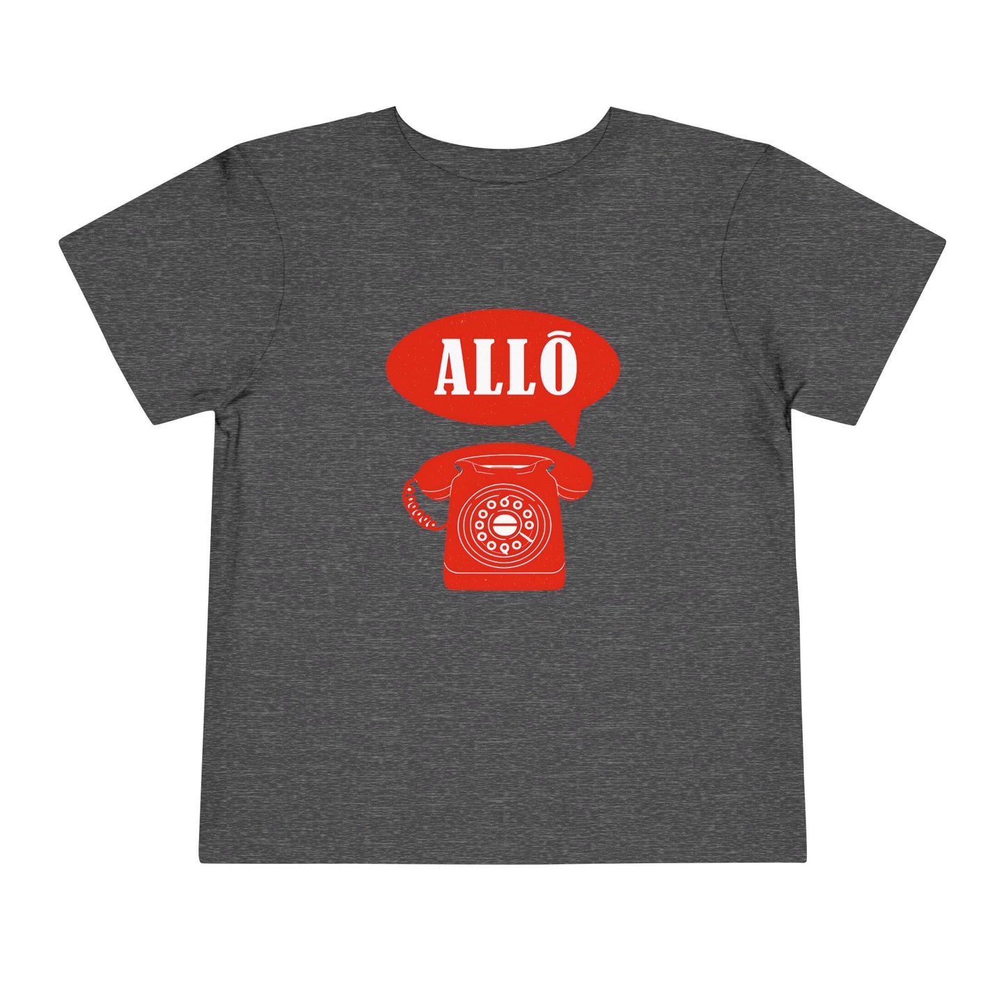 Cute Toddler Short Sleeve Tee- Retro Telephone