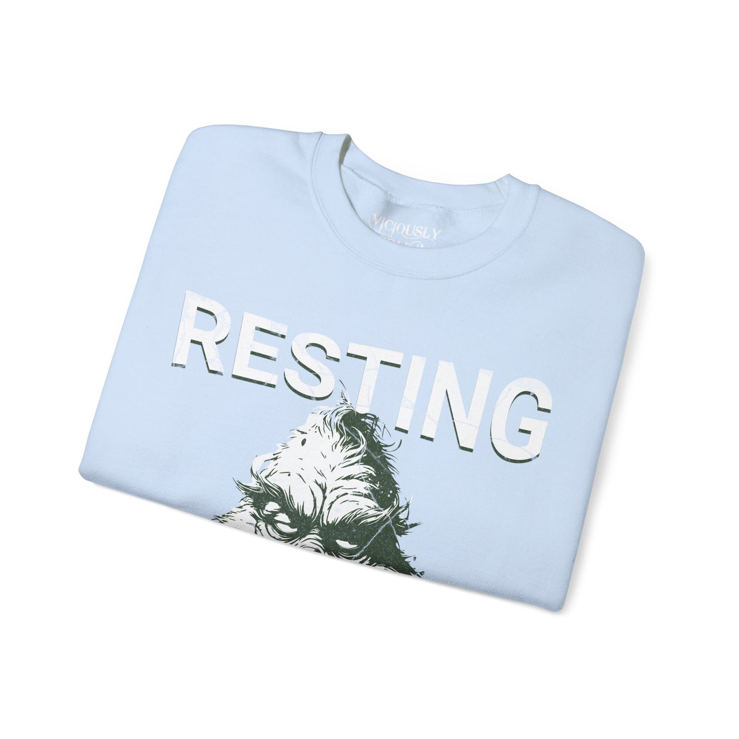 Grinch Resting Grinch Face- Sweatshirt