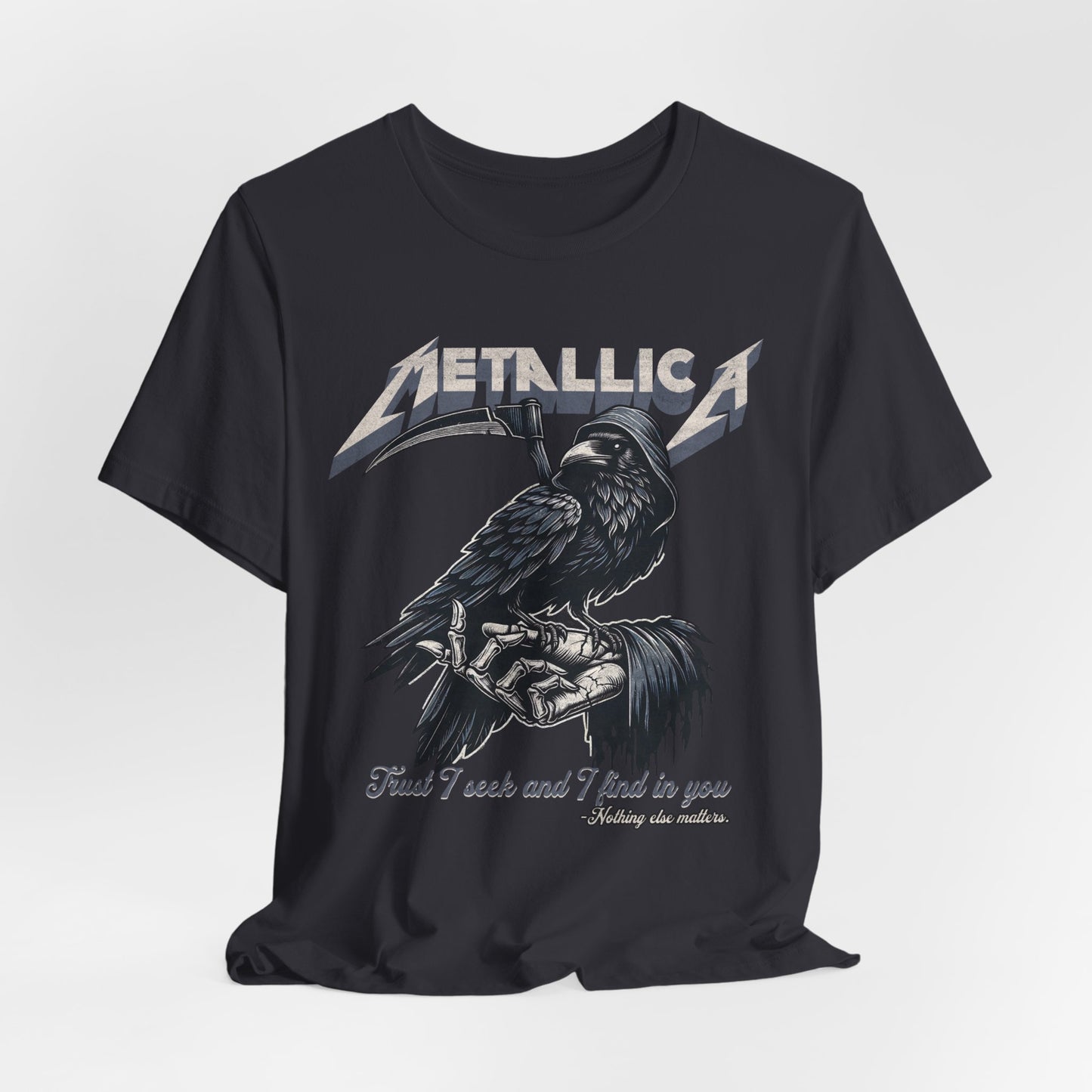 Metallica Inspired Tee - Edgy Rock Graphic T-Shirt
