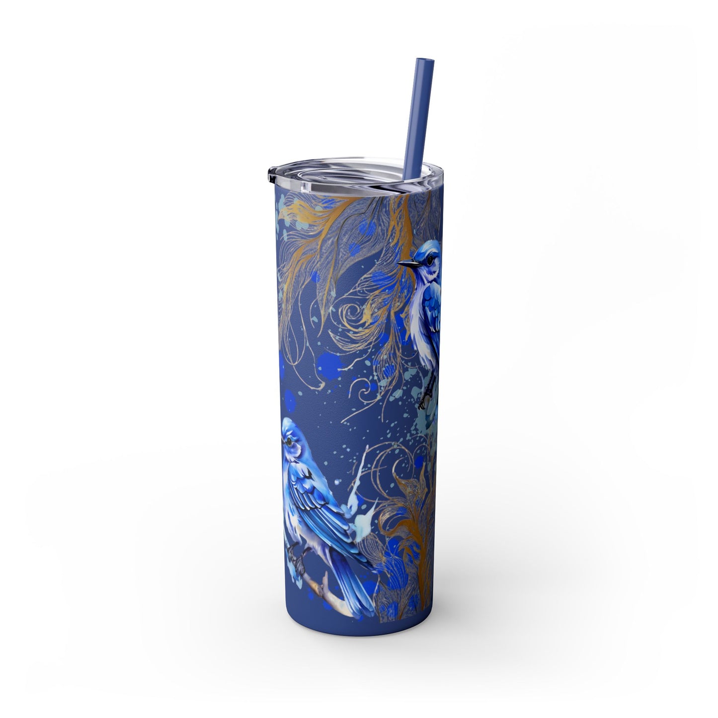 Tumbler Cup Bluebirds Design 20oz