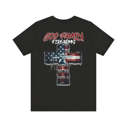 God, family, Firearms - T-Shirt