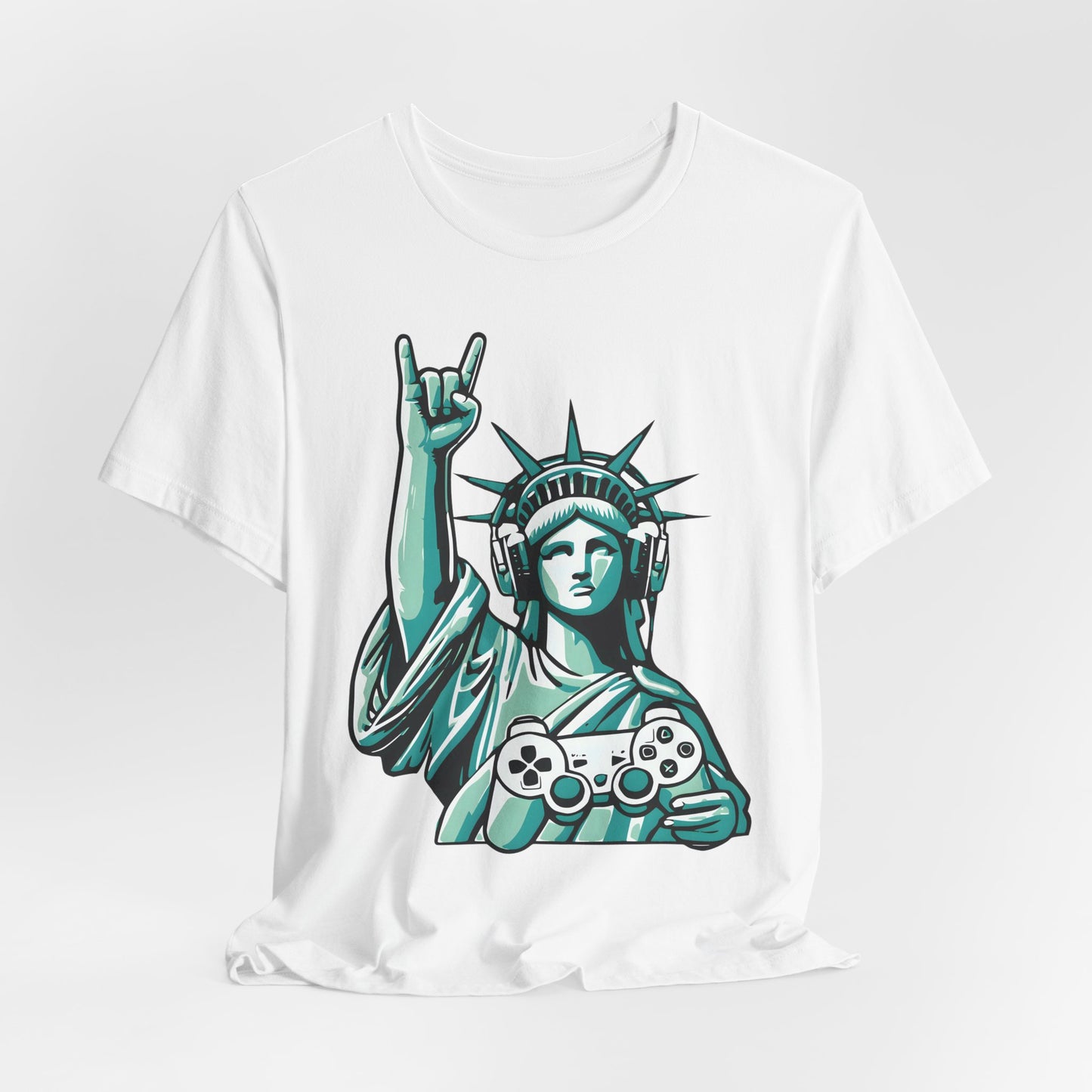 Statue of Liberty Gaming Controller Tee