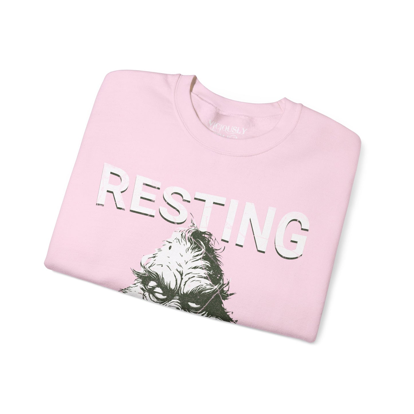 Grinch Resting Grinch Face- Sweatshirt