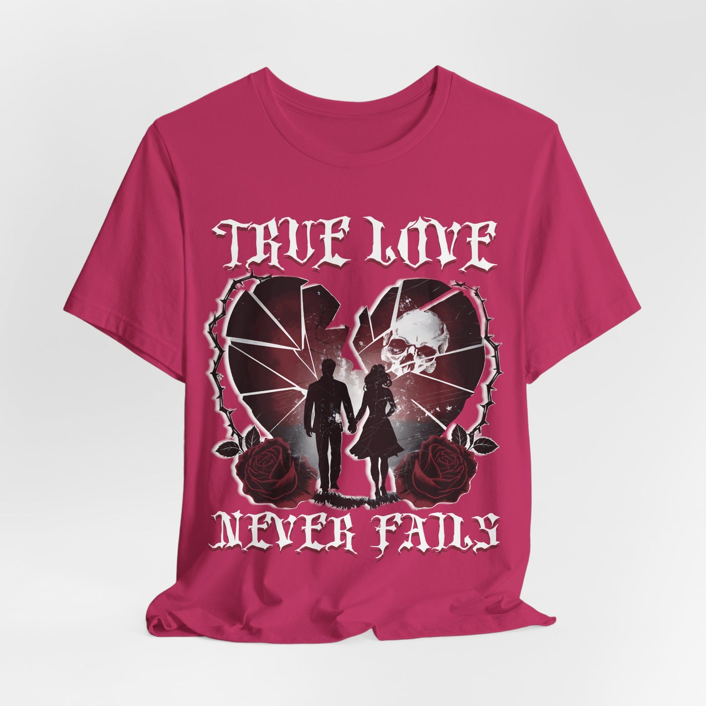 Love Shirt, Couples Tee, Valentine's Day T-Shirt, True Love Never Fails , Relationship Shirt, Romantic shirt