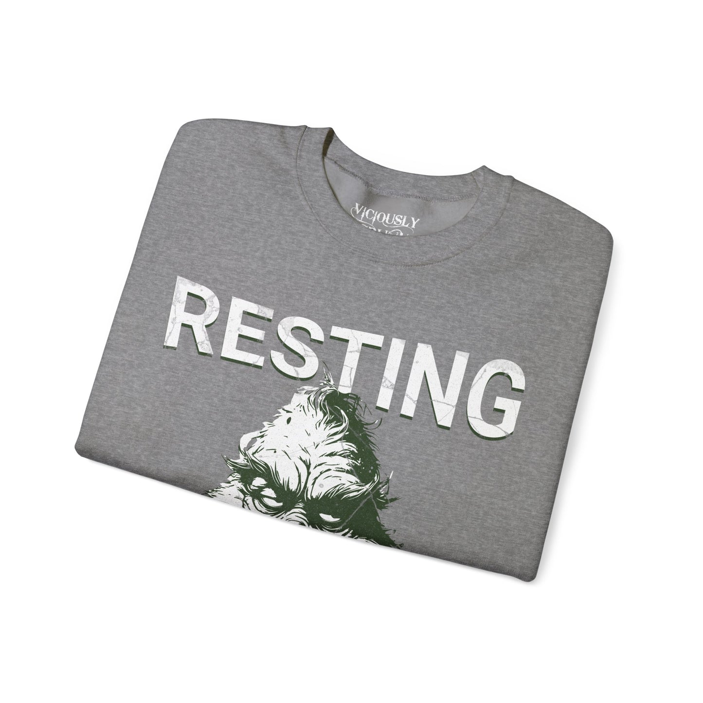 Grinch Resting Grinch Face- Sweatshirt