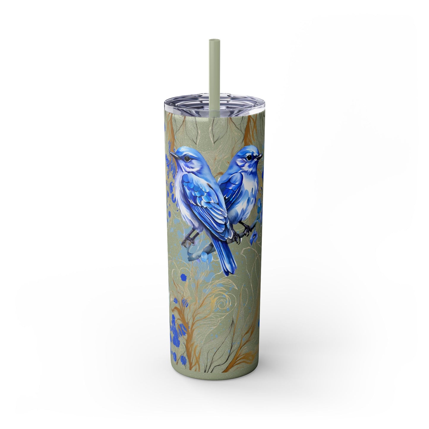 Tumbler Cup Bluebirds Design 20oz