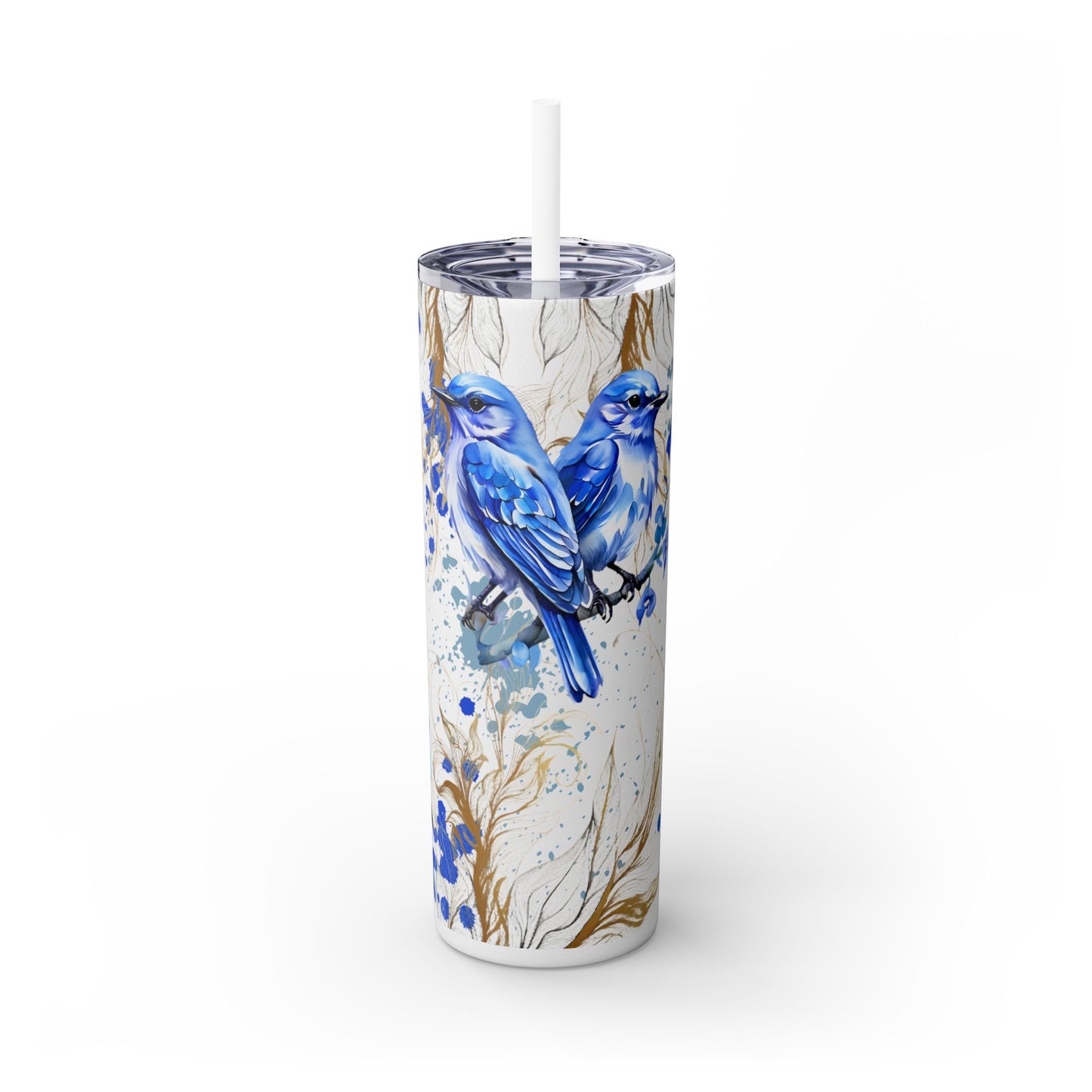 Tumbler Cup Bluebirds Design 20oz