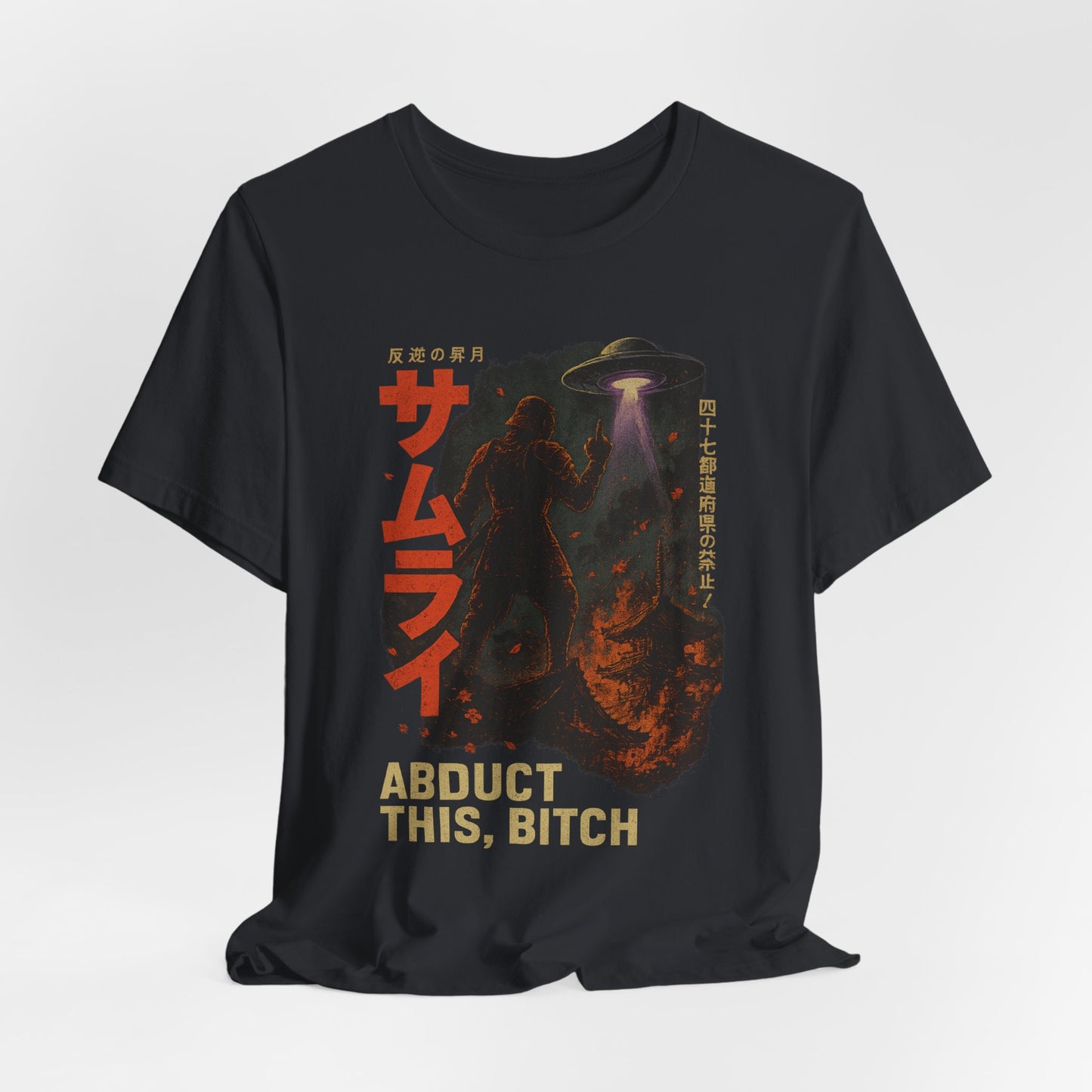 - 'Abduct This, Bitch' UFO Design-Tee