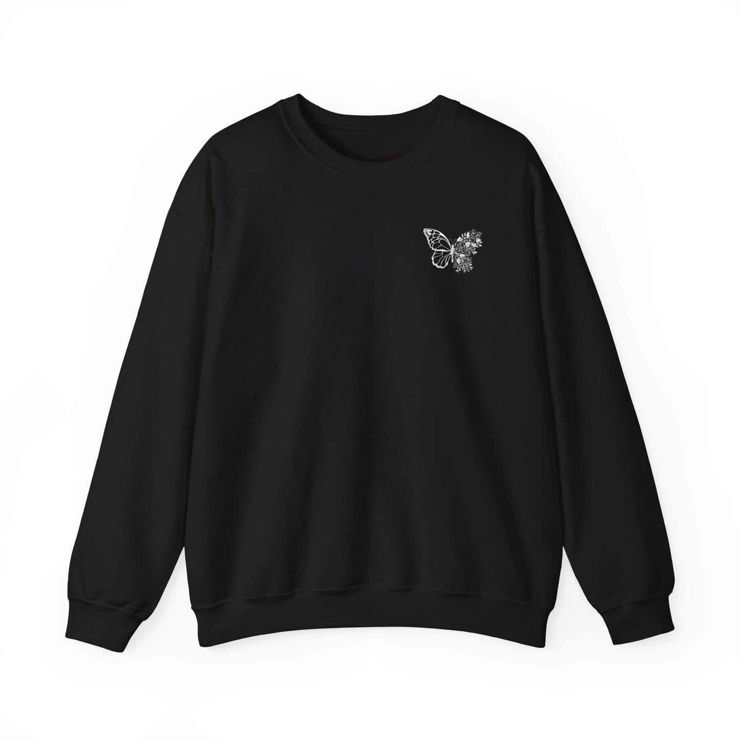 Be strong and courageous sweatshirt, faith sweatshirt, religious sweatshirt, butterfly sweatshirt, motivational shirt, gift for her,
