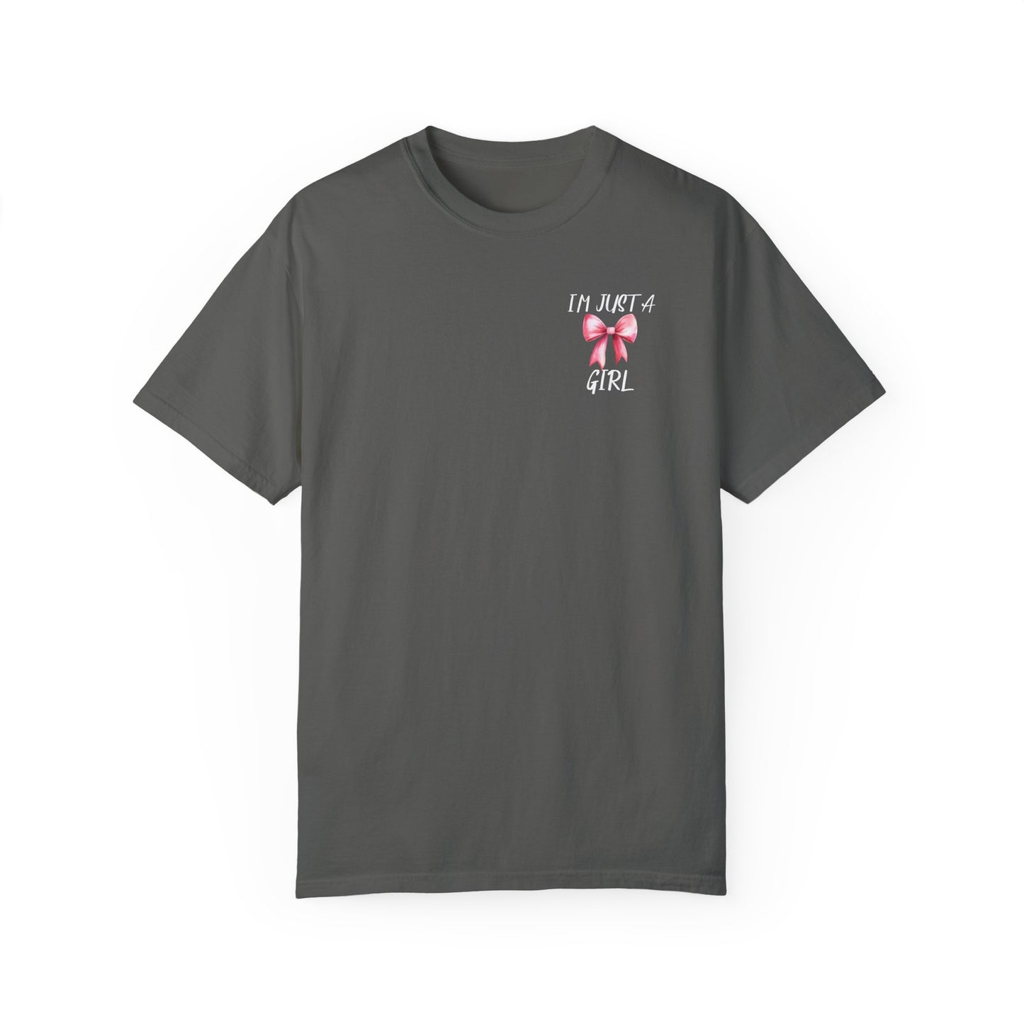 Pink Bow- Comfort Colors T-shirt