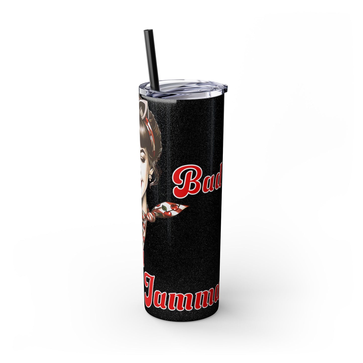 One bad mamma jamma vintage Skinny Tumbler