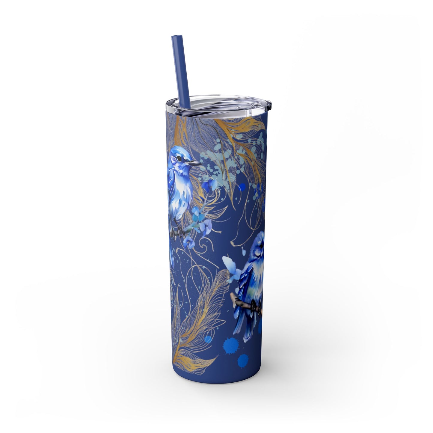 Tumbler Cup Bluebirds Design 20oz