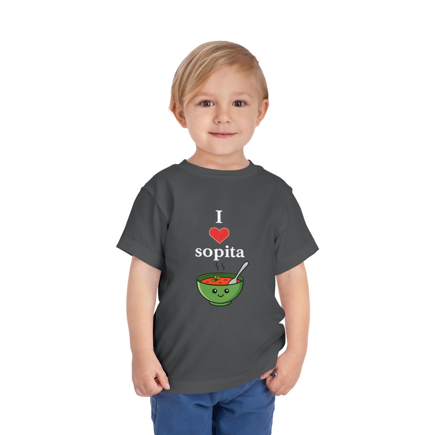 Cute Toddler Short Sleeve Tee with 'GUAU GUAU' Dog Design,