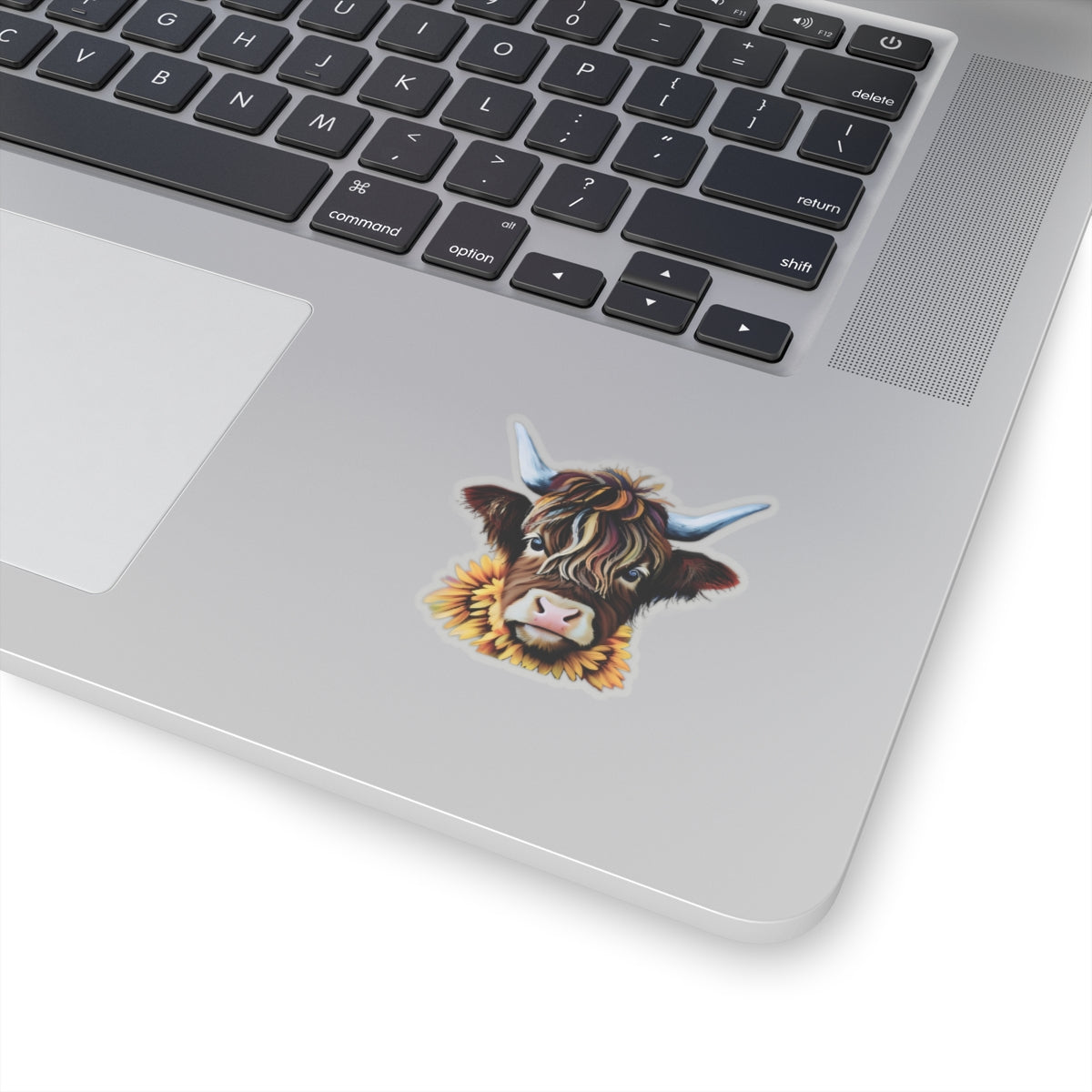 Sticker - Highland Cow in Sunflowers Kiss-Cut Stickers
