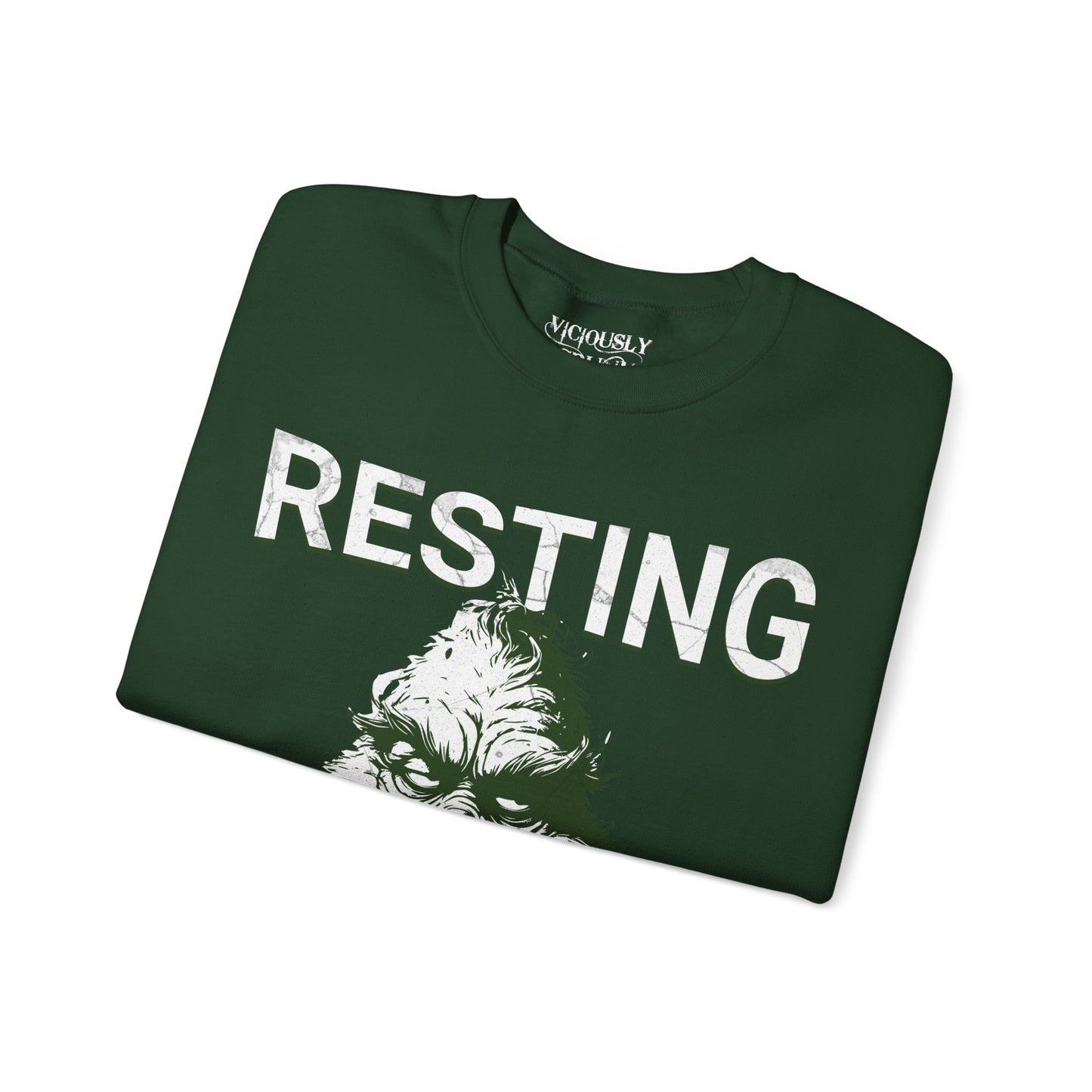 Grinch Resting Grinch Face- Sweatshirt