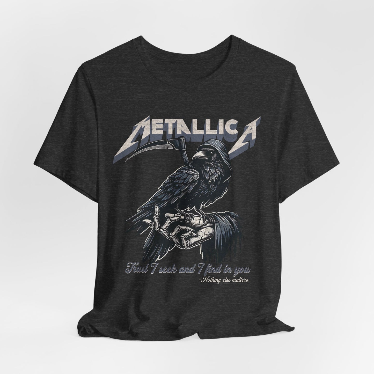 Metallica Inspired Tee - Edgy Rock Graphic T-Shirt
