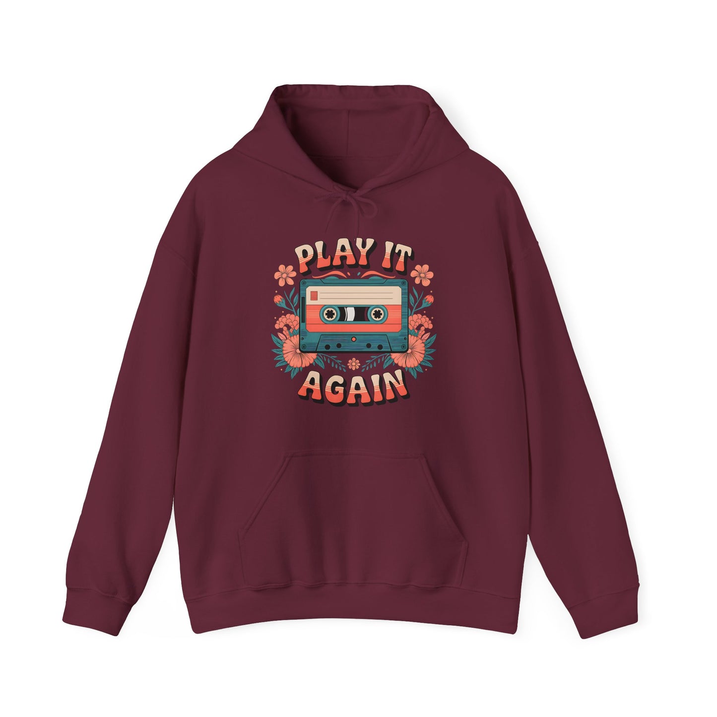 Retro Cassette Tape Hoodie - Play It Again