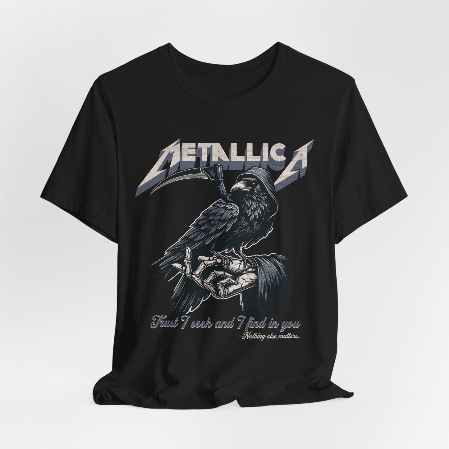 Metallica Inspired Tee - Edgy Rock Graphic T-Shirt