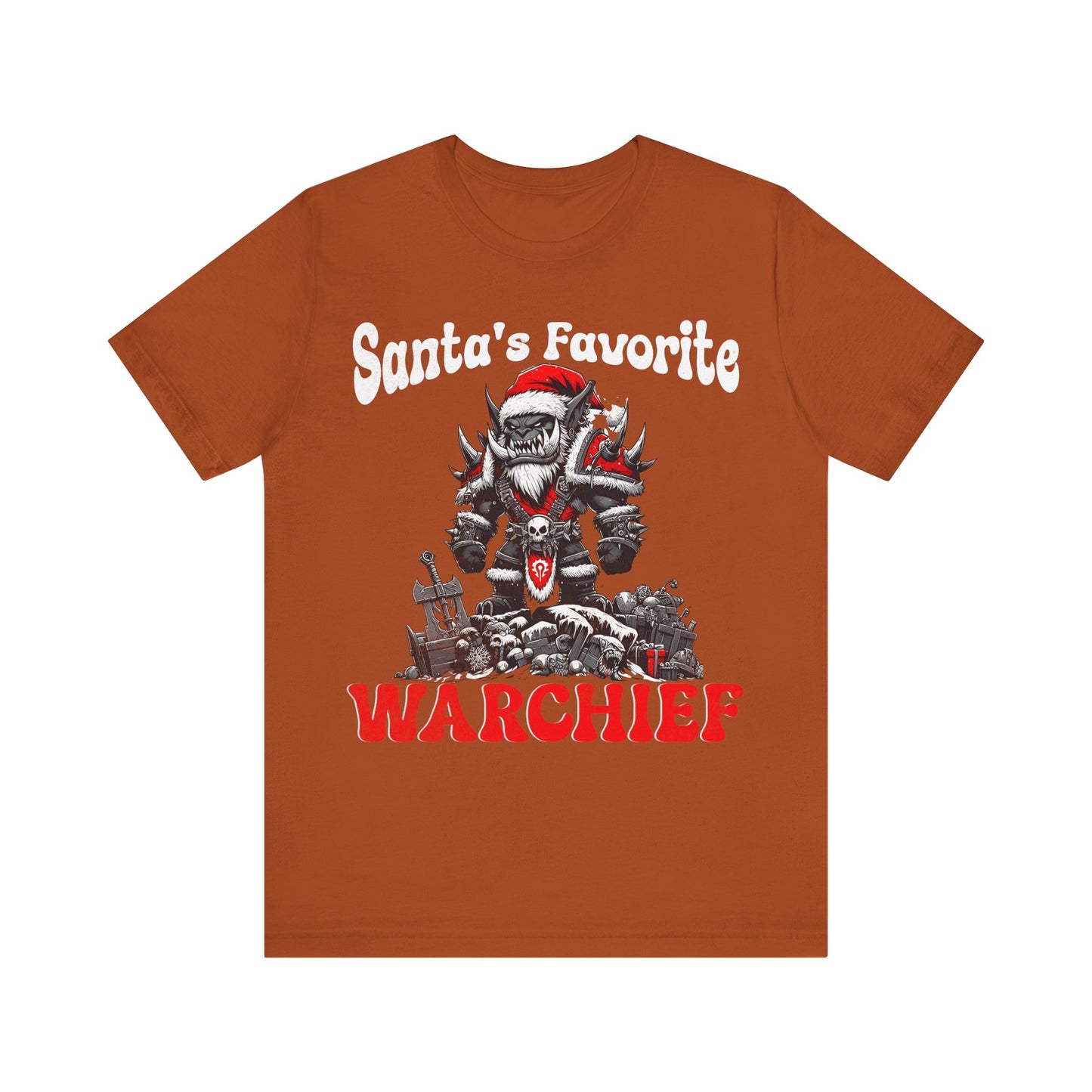 Gamer Tee, Wow shirt, Santa Hat Orc Tee, Video Game Gift, Gaming Apparel, Christmas Tee, Geek Shirt, christmas shirt, gamer shirt,