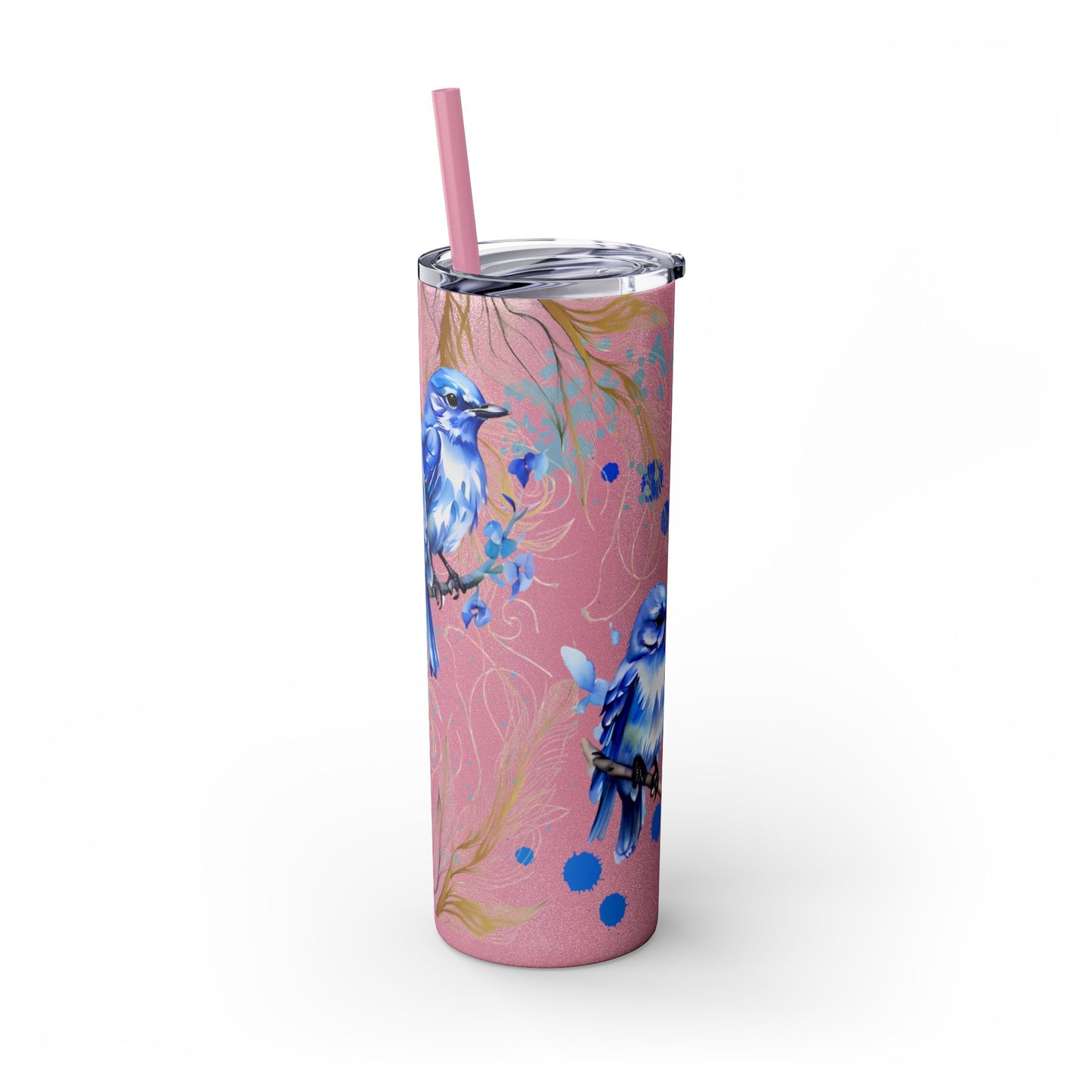 Tumbler Cup Bluebirds Design 20oz