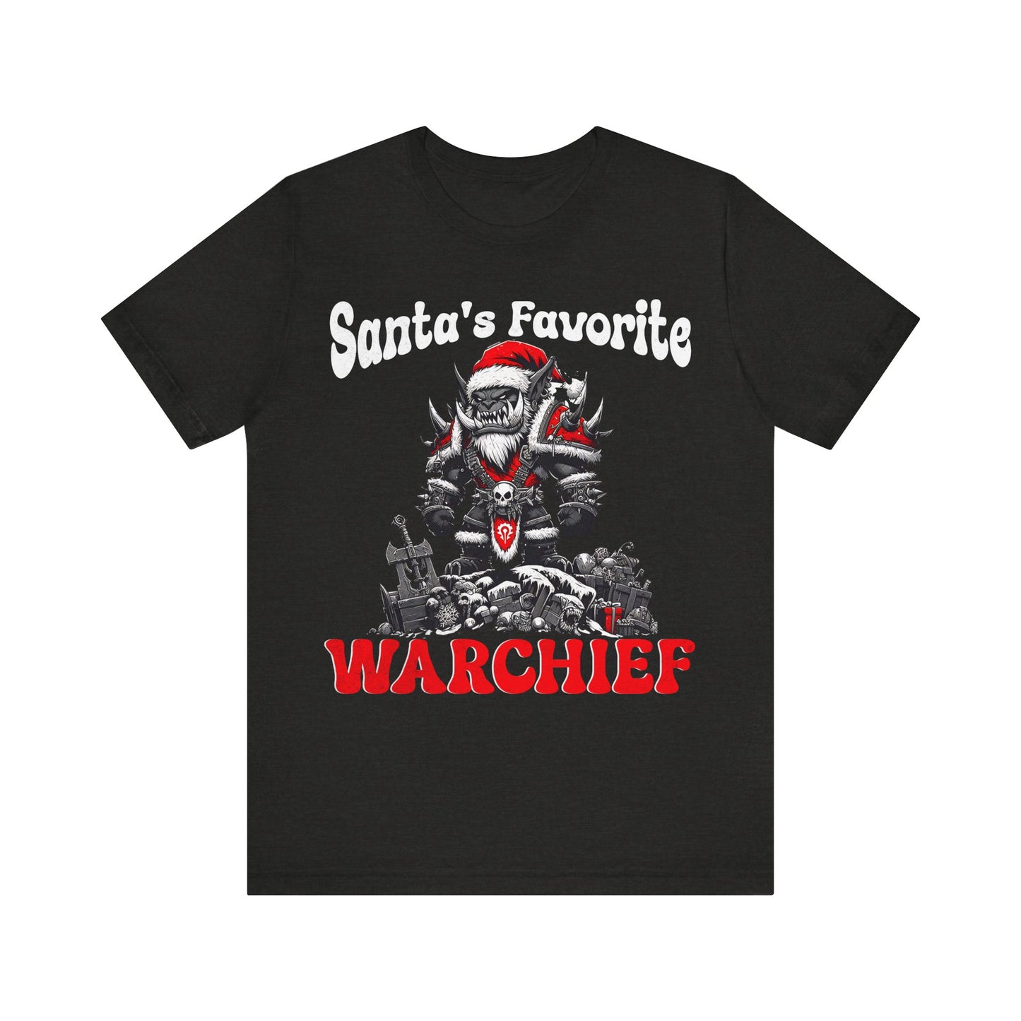 Gamer Tee, Wow shirt, Santa Hat Orc Tee, Video Game Gift, Gaming Apparel, Christmas Tee, Geek Shirt, christmas shirt, gamer shirt,