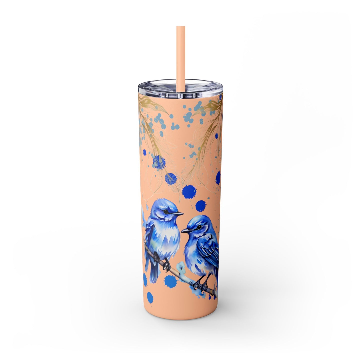 Tumbler Cup Bluebirds Design 20oz
