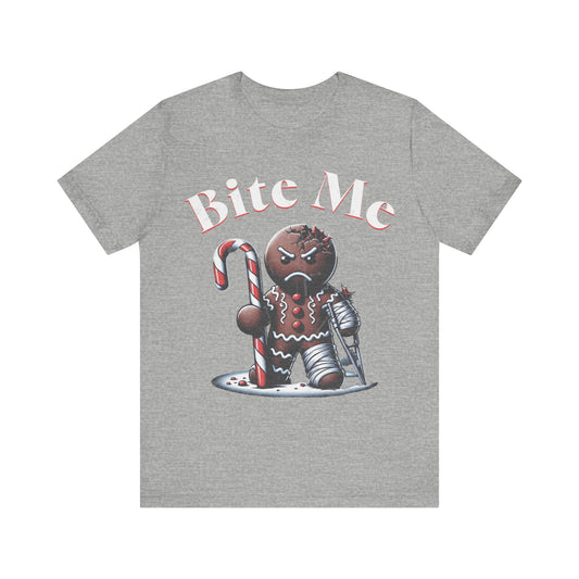 Christmas Gingerbread Bite Me- Tee
