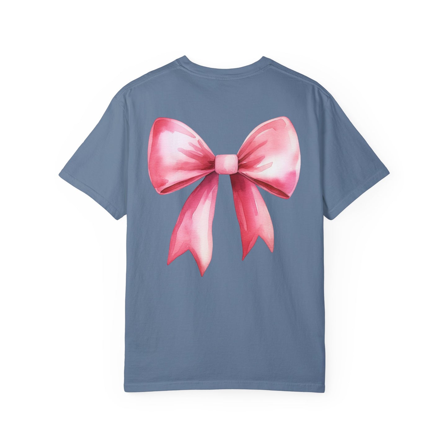 Pink Bow- Comfort Colors T-shirt