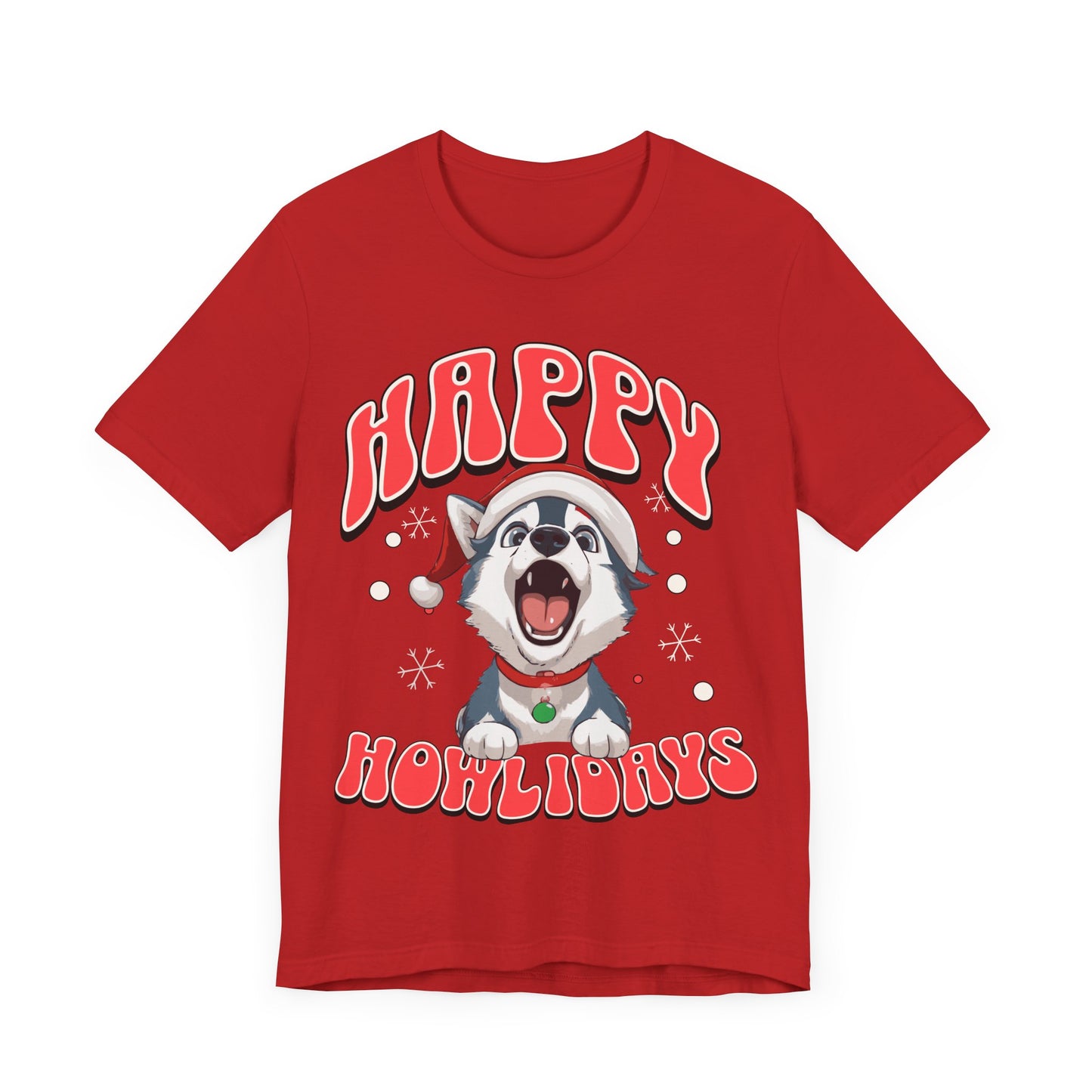 Christmas dog t-shirt | Funny Shirt | Funny dog christmas | Graphic T-Shirt | Gift for Her | Christmas T-shirt | Dog Mom| Howling Dog Tee