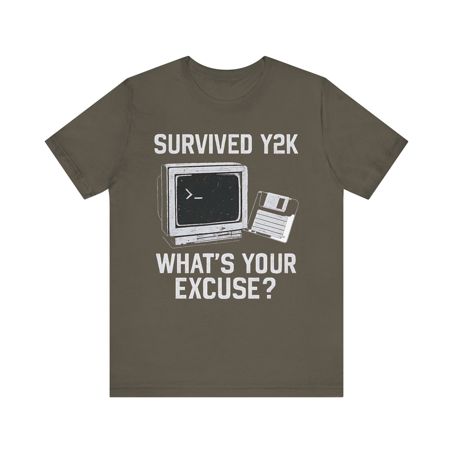 Y2K Survival Tee | Retro T-Shirt, Nostalgic Gift, Gift for Tech Lovers, Funny Graphic Tee, Birthday Gift for Nerds