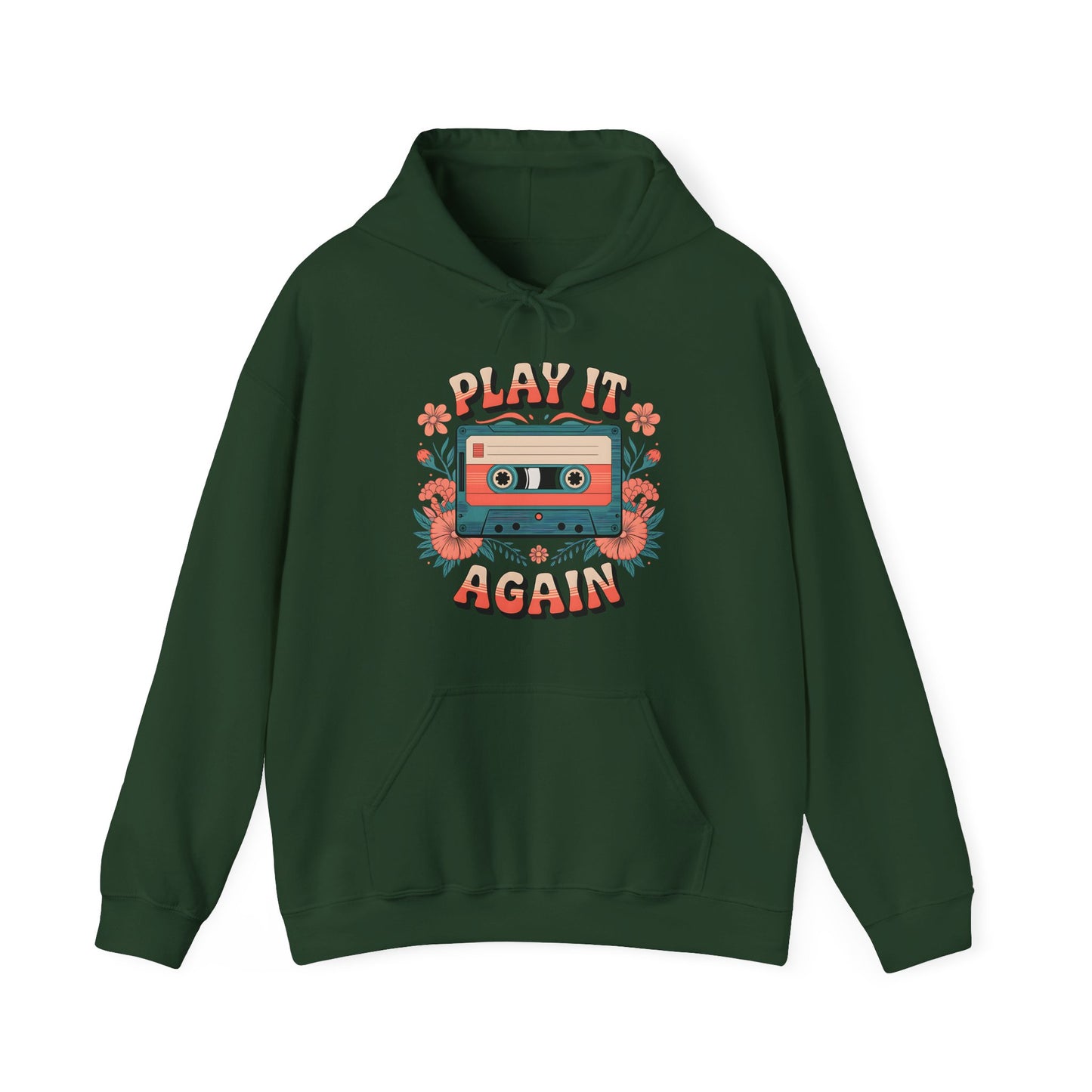 Retro Cassette Tape Hoodie - Play It Again
