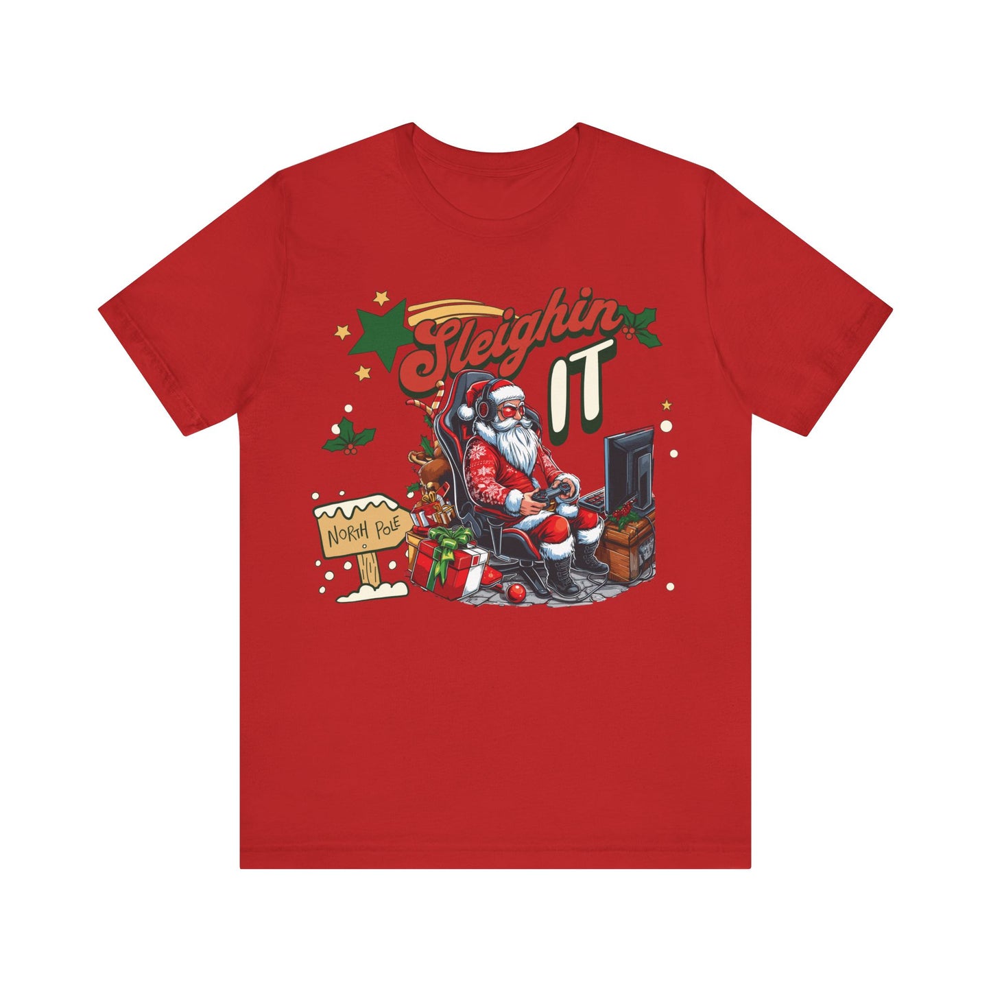 Christmas Santa Family Shirt, Christmas Santa gaming tee