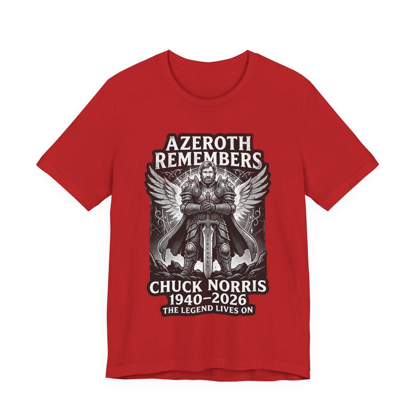 Azeroth Remembers Chuck Norris 1940–2026 - T-Shirt