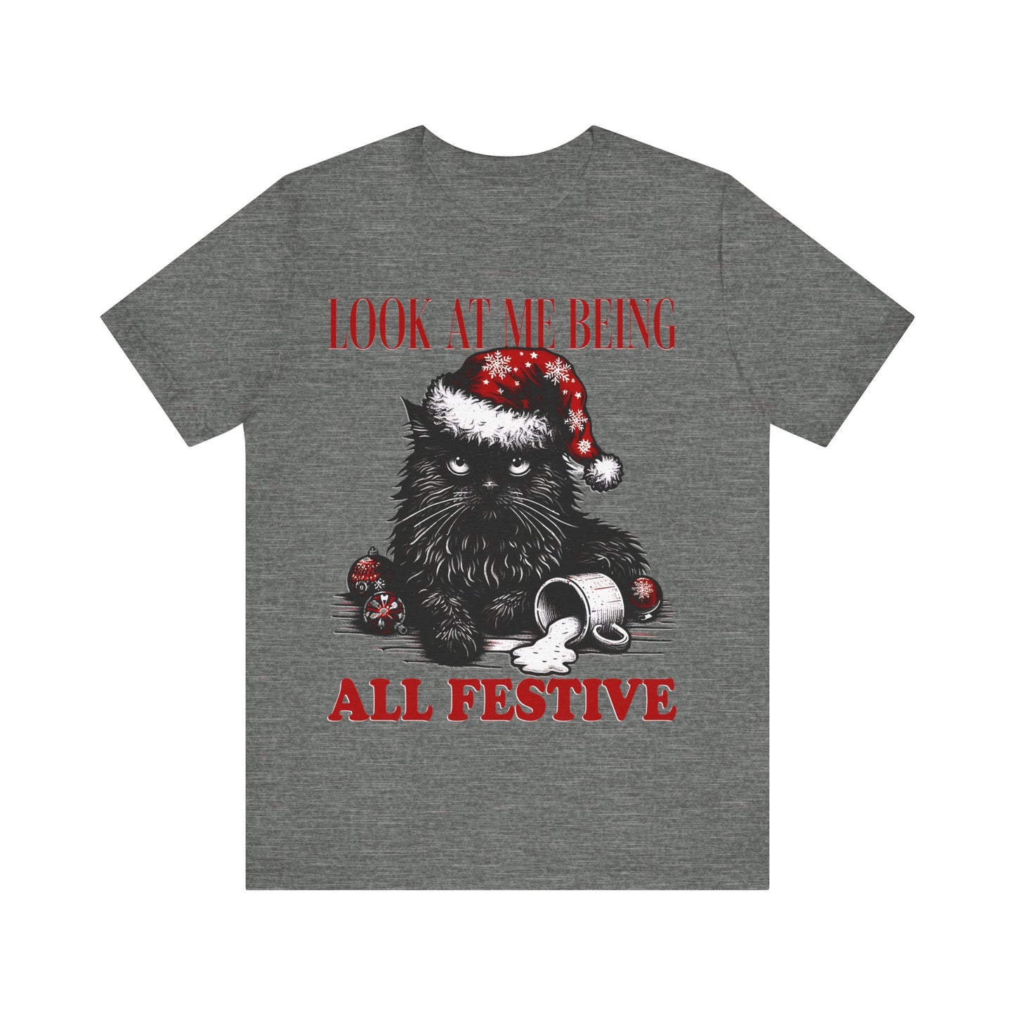Christmas Cat festive- Tee