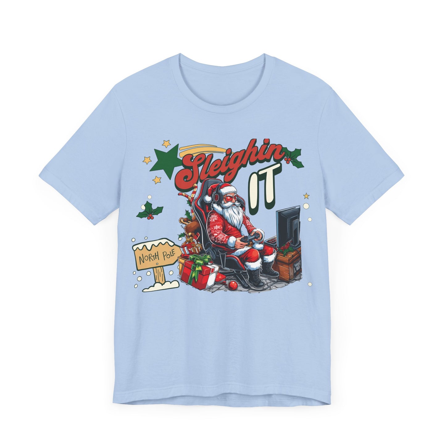 Christmas Santa Family Shirt, Christmas Santa gaming tee